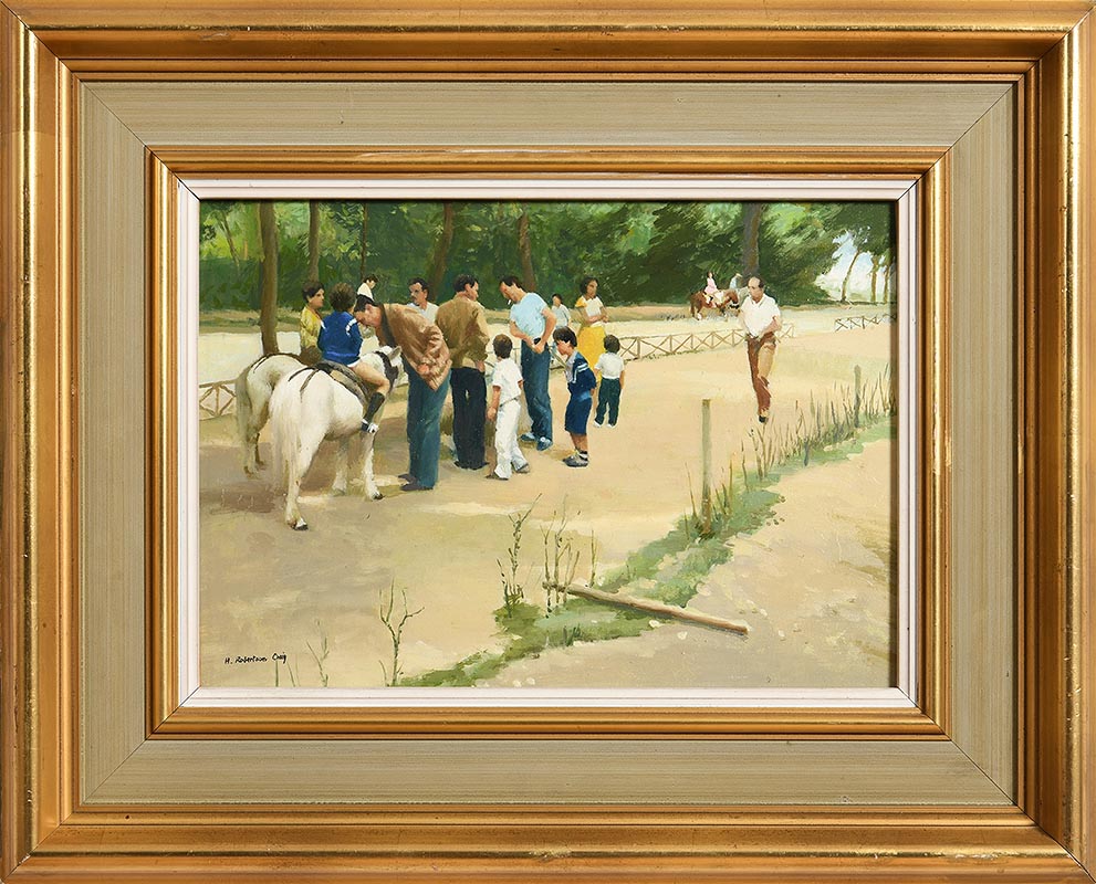 Henry Robertson Craig RHA RUA (1916-1984) Pony Rides - Image 2 of 7