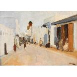 Sir John Lavery RA RHA RSA (1856-1941) A Street in Rabat, Morocco (1920)