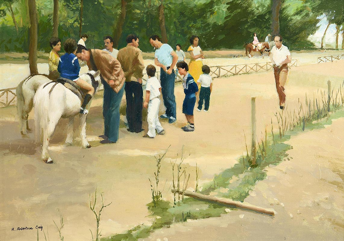 Henry Robertson Craig RHA RUA (1916-1984) Pony Rides