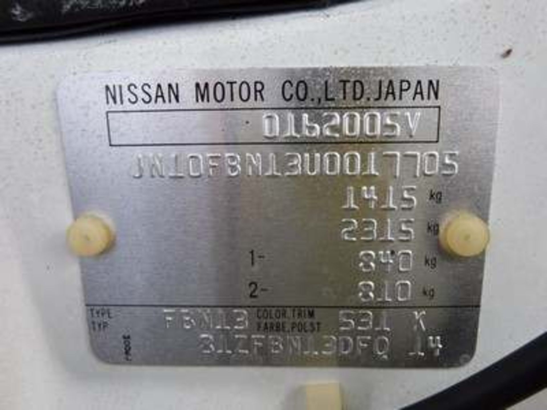 NISSAN SUNNY GS - 1270cc - Bild 10 aus 10