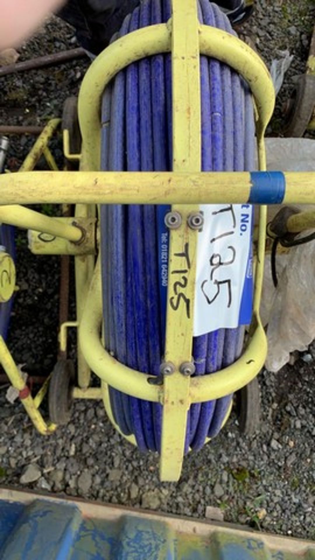 Optical drainage inspection cable on reel