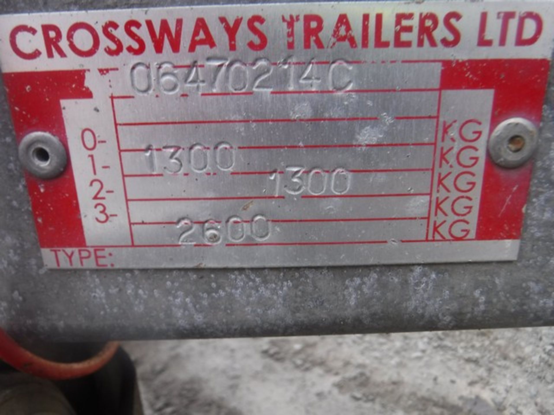 CROSSWAYS 10X5 TWIN AXLE BOX TRAILER C/W DROP DOWN LOADING RAMP SN - 064702140 - Image 5 of 5