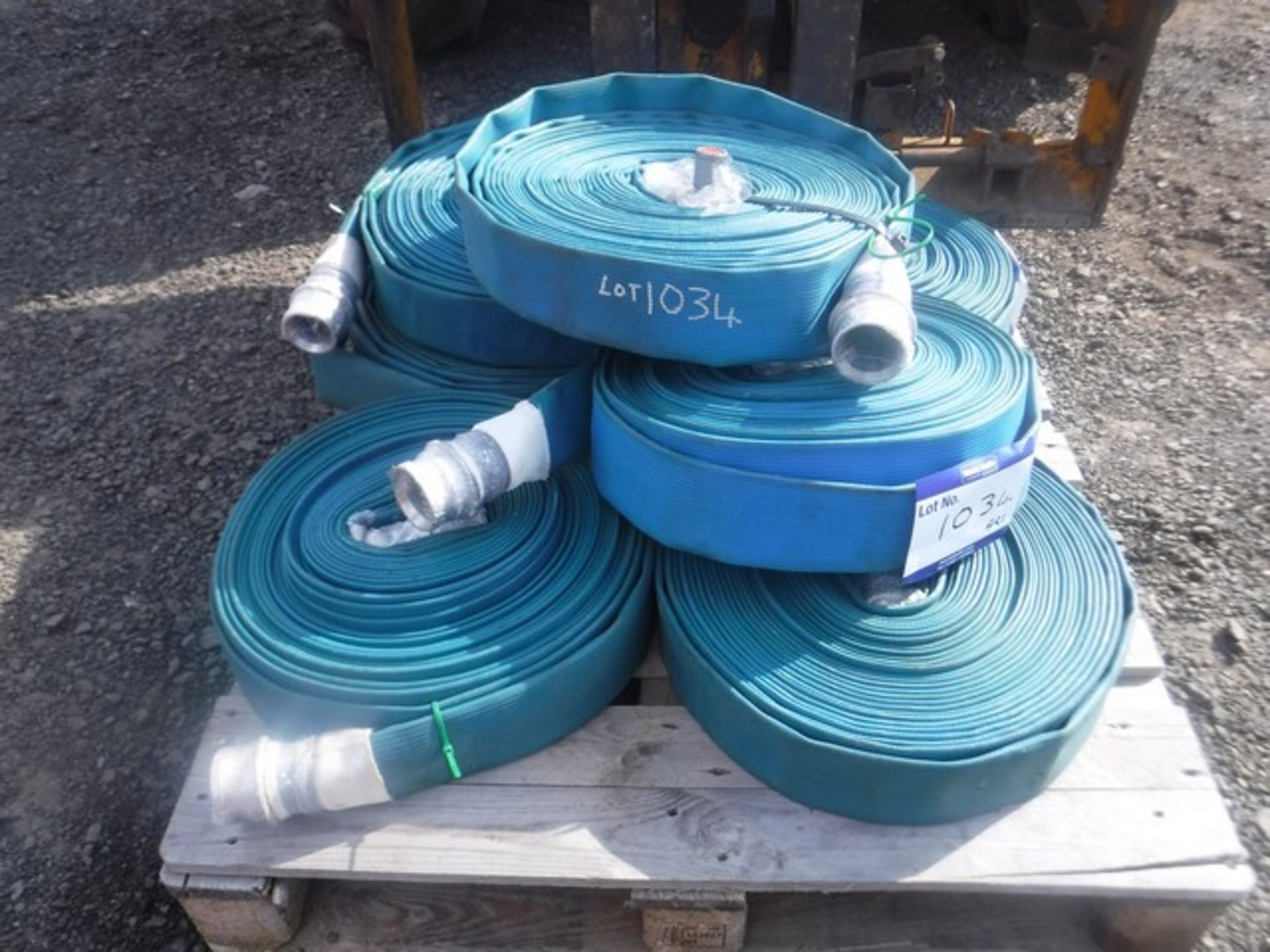 FLAT HOSE REELS FOR WATER TANKERS OR PUMPS PALLET OF