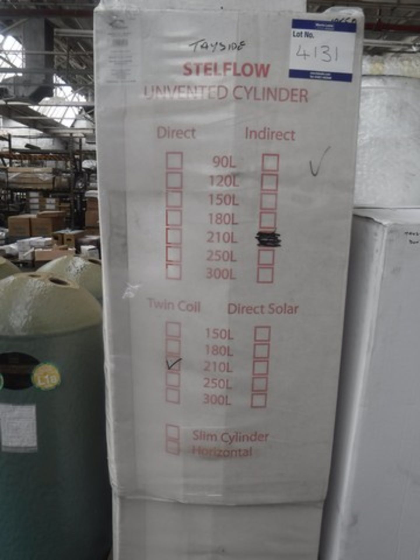 UNVENTED CYLINDER 210L