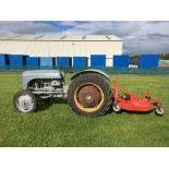 Ferguson TEC-20 Narrow Petrol Tractor With Operational Grass Cutter 1952 - Serial Number - TEC292678