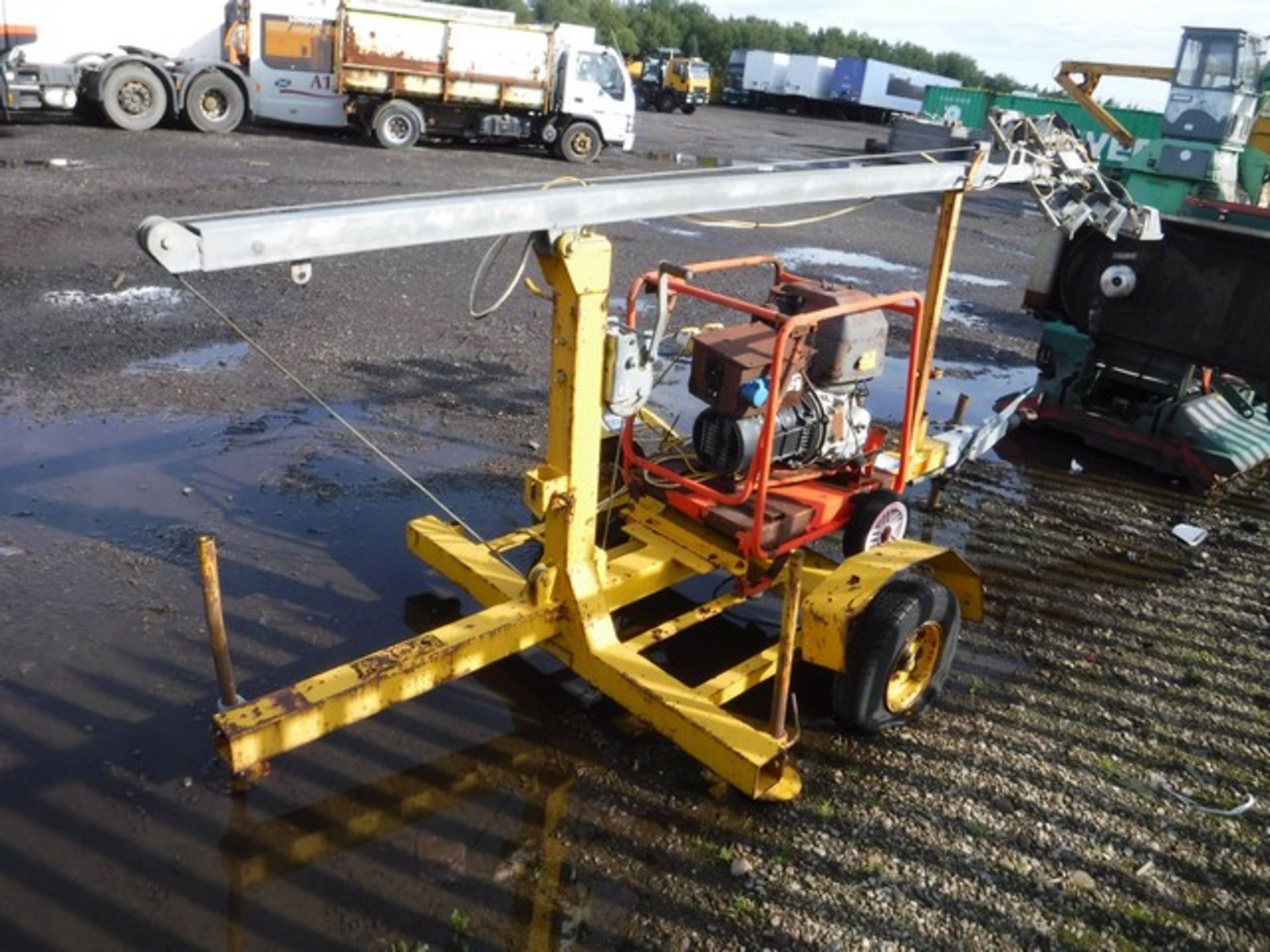 MAESTEG TWOABLE LIGHTING TOWER C/W LISTER 7HP ENGINE - Image 2 of 6