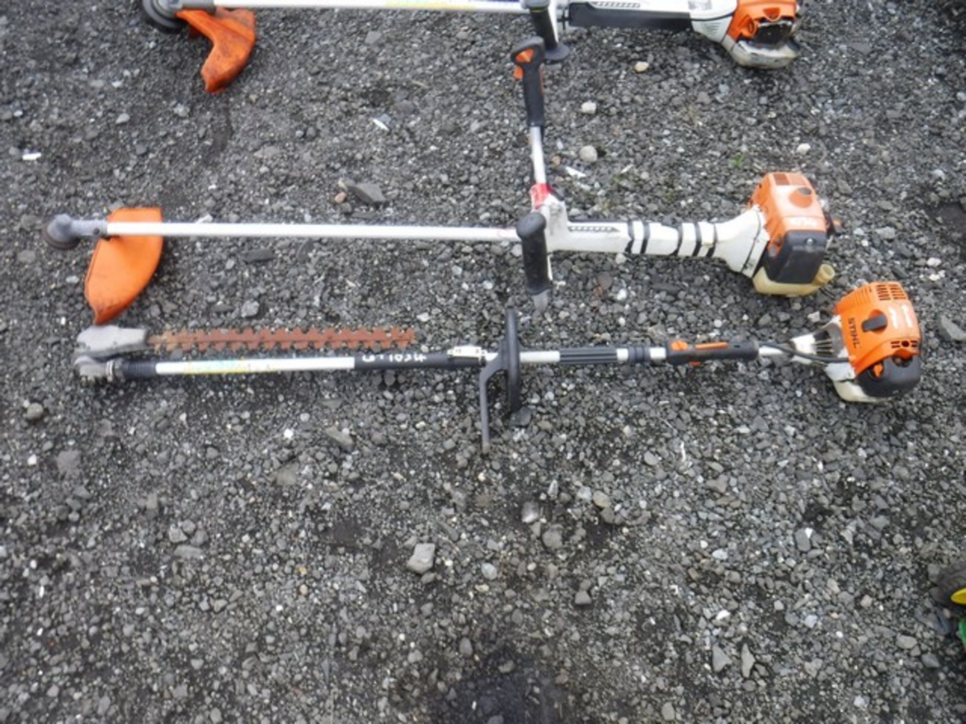 STIHL PETROL LONG REACH HEDGE TRIMMER AND STIHL PETROL STRIMMER