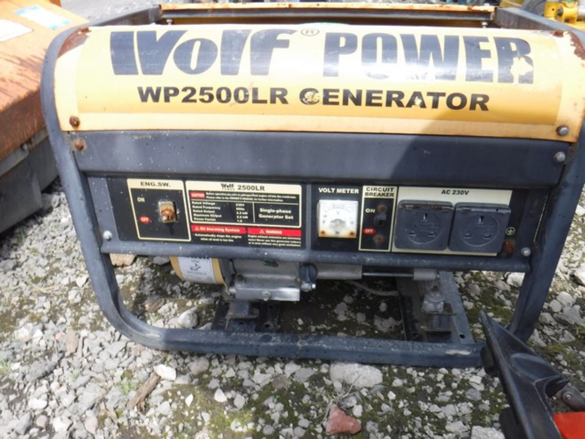 WOLF WP2500LR PETROL GENERATOR SN - 00024 - Image 2 of 5