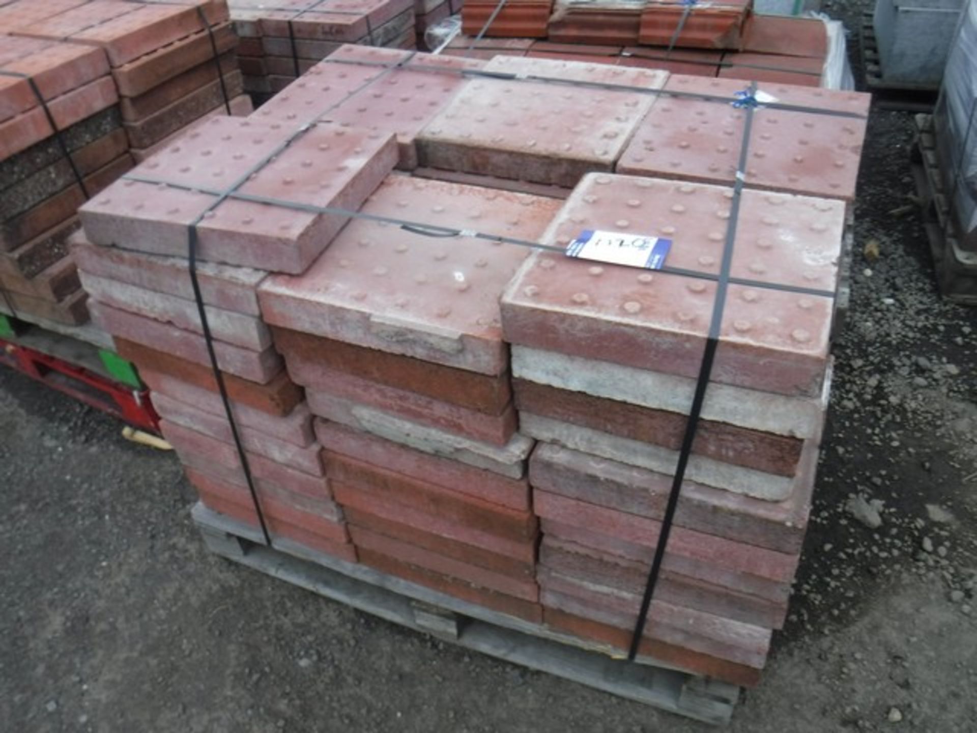 RED BLISTER PAVING - 400x400x65=1470kg and 400x400x60=1180kg