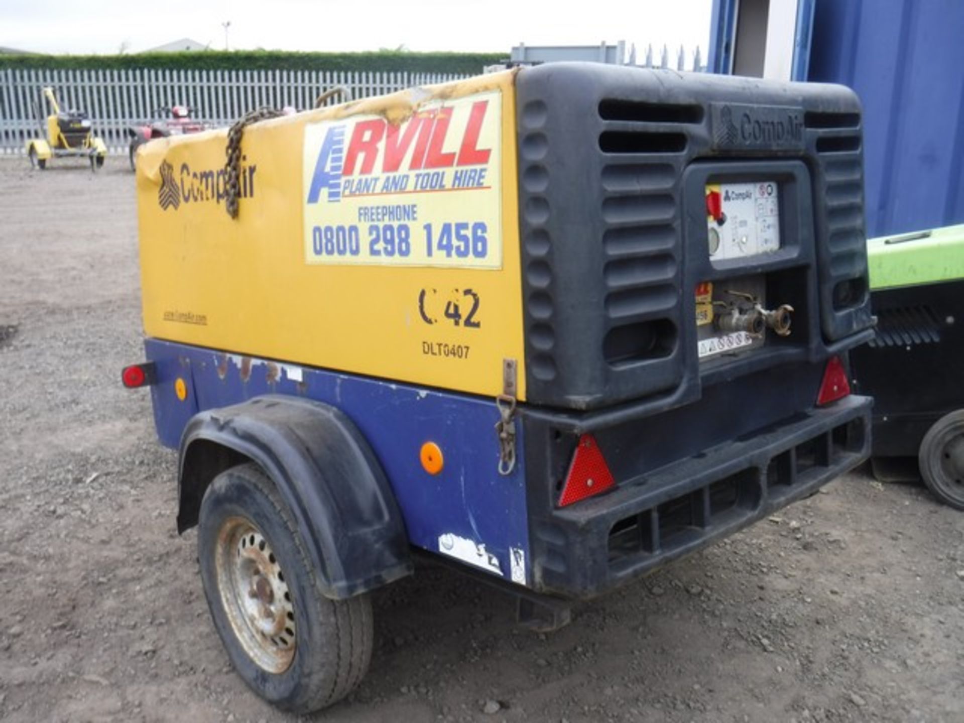 COMPAIR C42 SINGLE TOOL DIESELCOMPRESSOR 2008 - Image 2 of 7