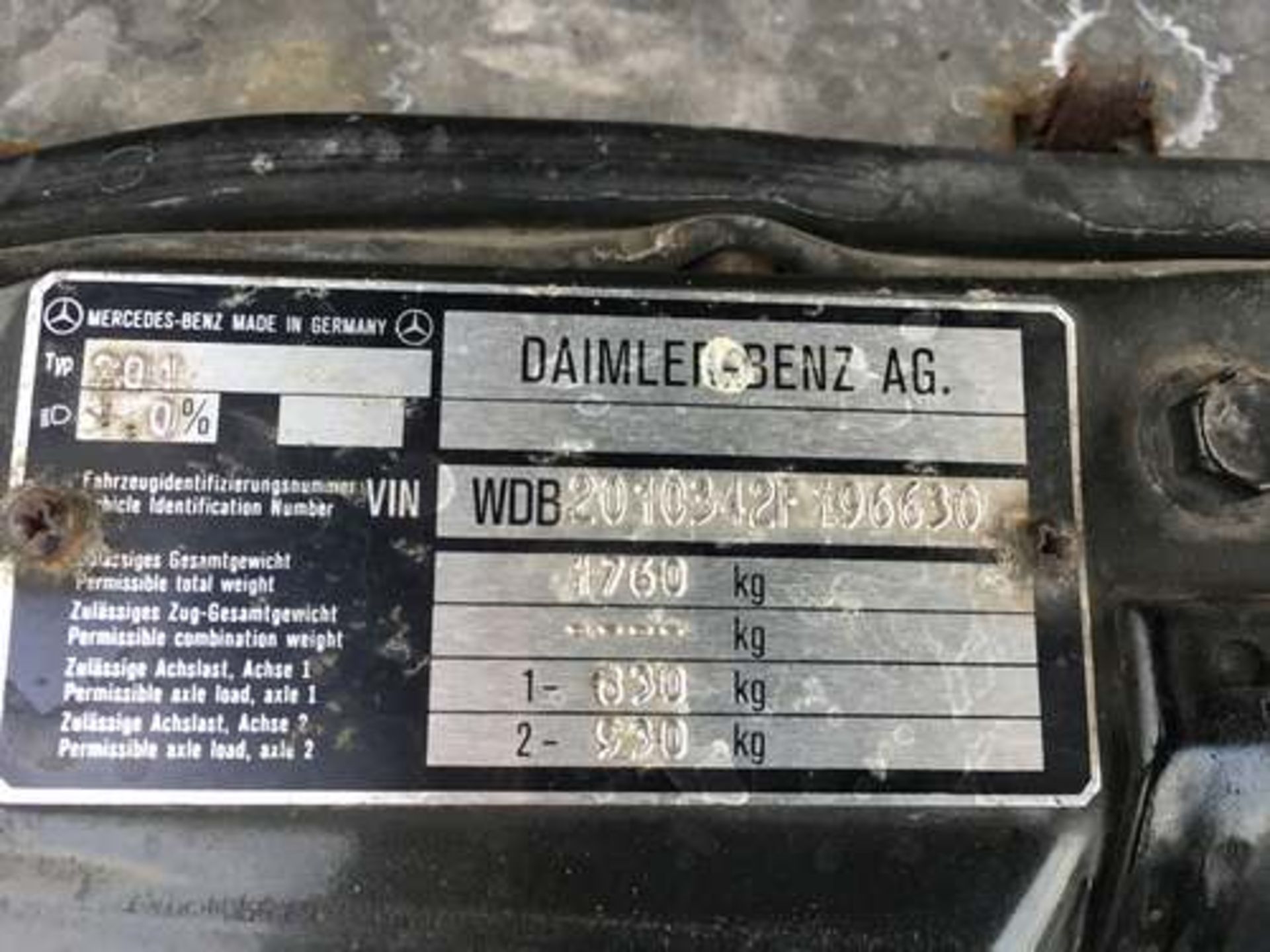 MERCEDES 190E 2.3 16 - 2299cc - Image 15 of 15