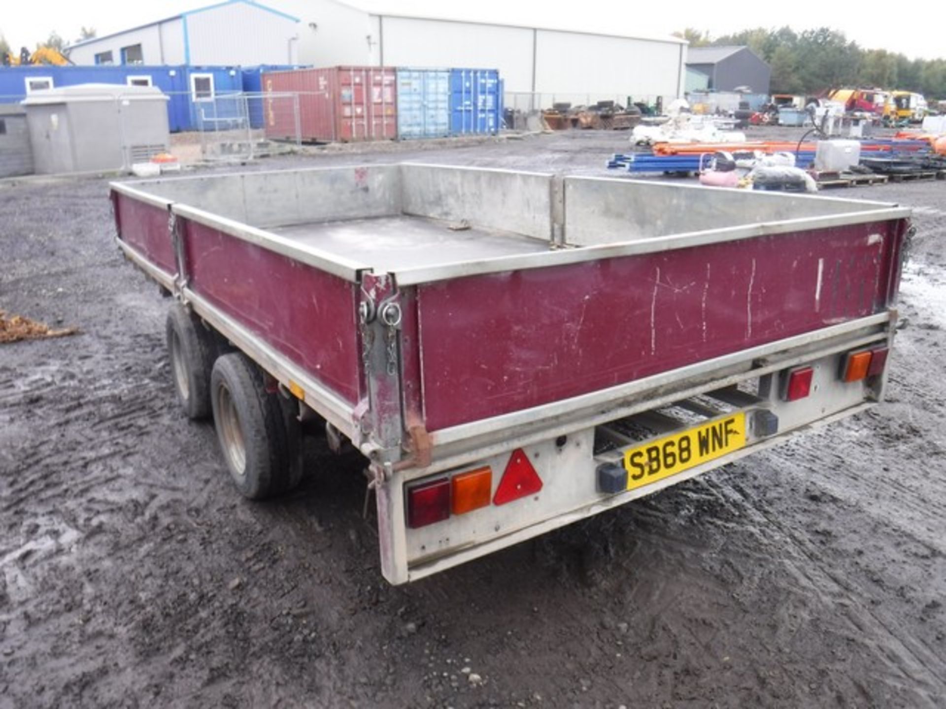 IFOR WILLIAMS FLAT BED 3.5FT TRAILER SN- A60936 - Image 5 of 5