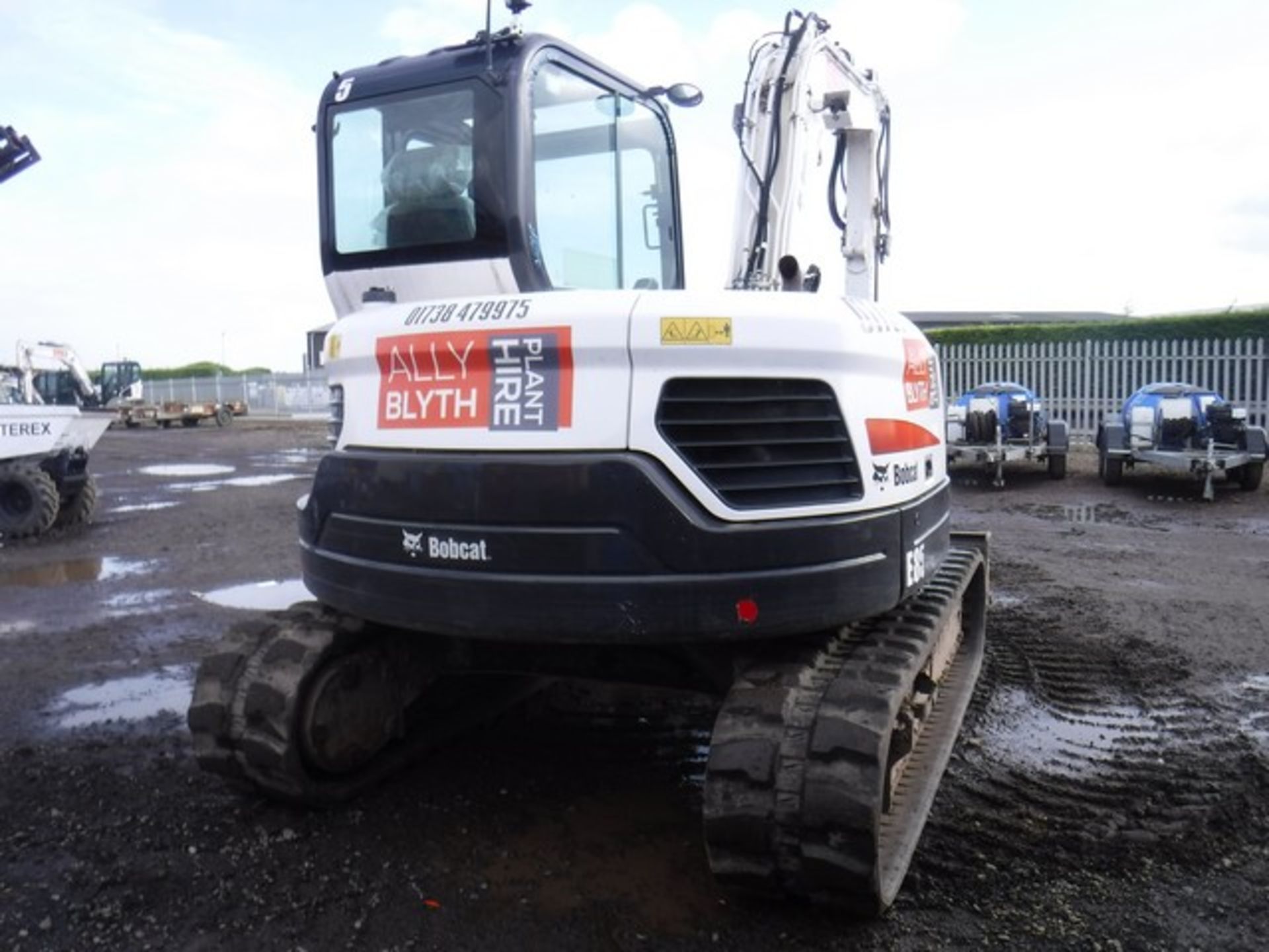 BOB CAT E85 - 2017 COMPACT EXCAVATOR 520 HRS (NOT VERIFIED) SN - B34S14150 - Image 7 of 10