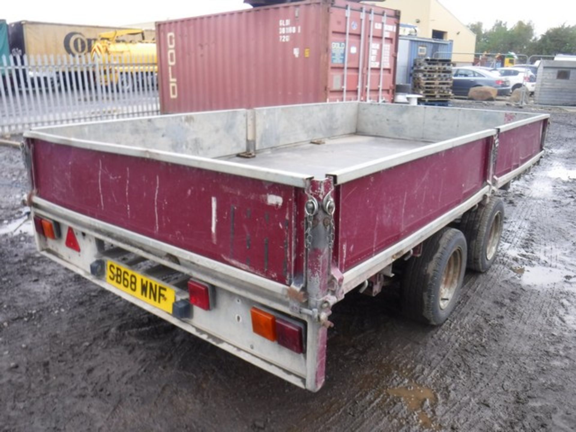 IFOR WILLIAMS FLAT BED 3.5FT TRAILER SN- A60936 - Image 4 of 5