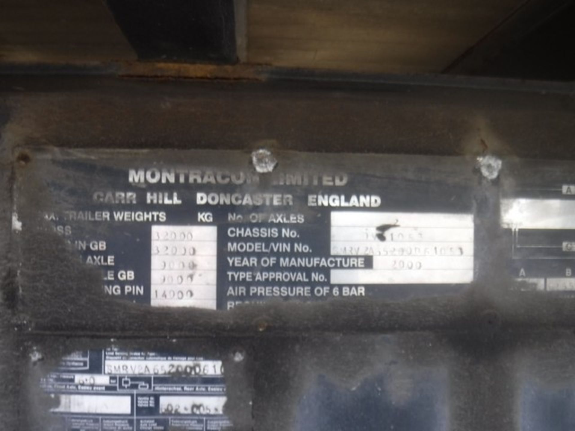 MONTRACON BLUE BOX TRAILER 2000, CN- DV61053 - Image 6 of 9