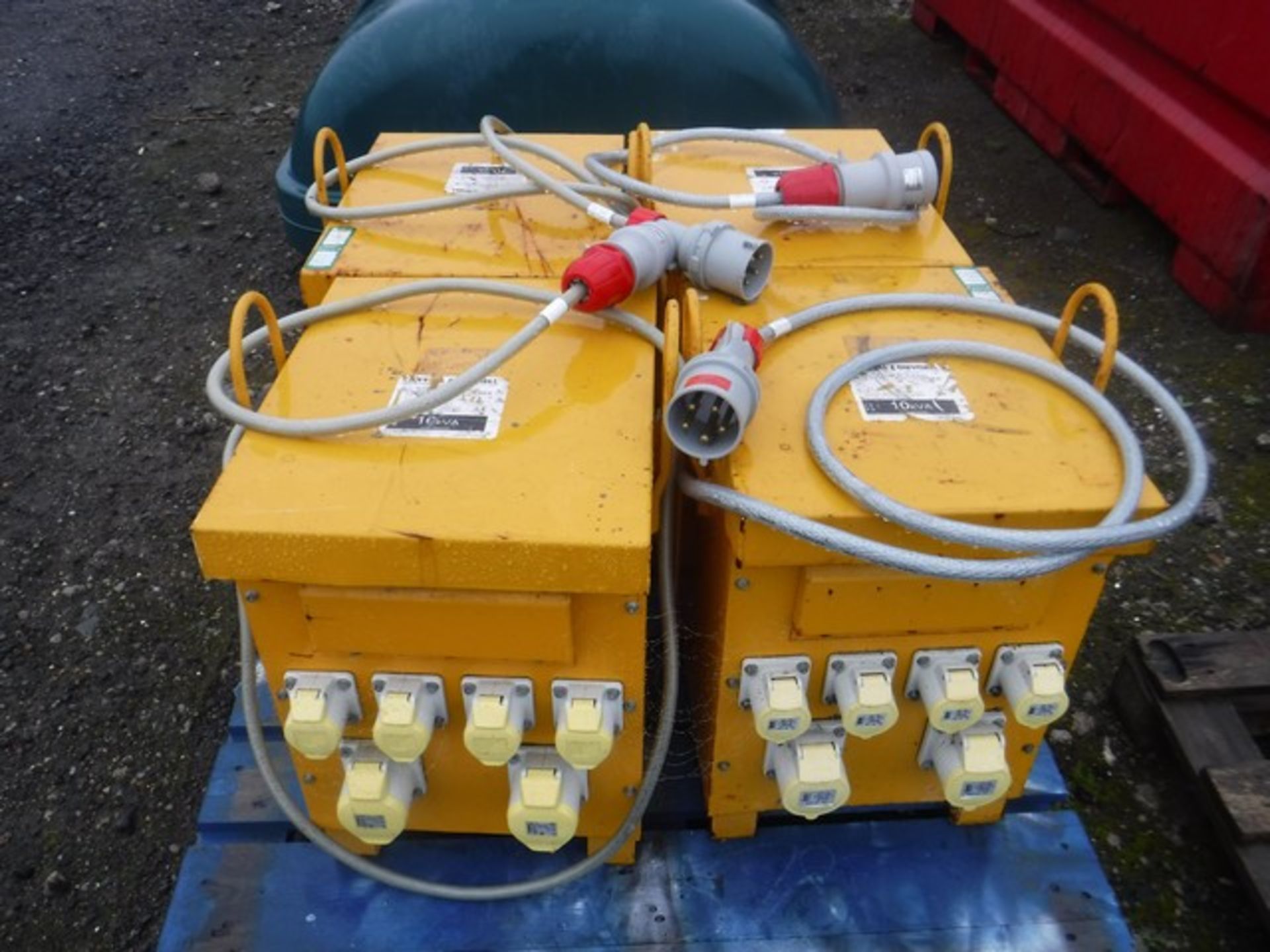 4 x 10 KVA 110 volt transformers, 4 x 16 amp outlets, 2 x 32 amp outlets - Image 2 of 2
