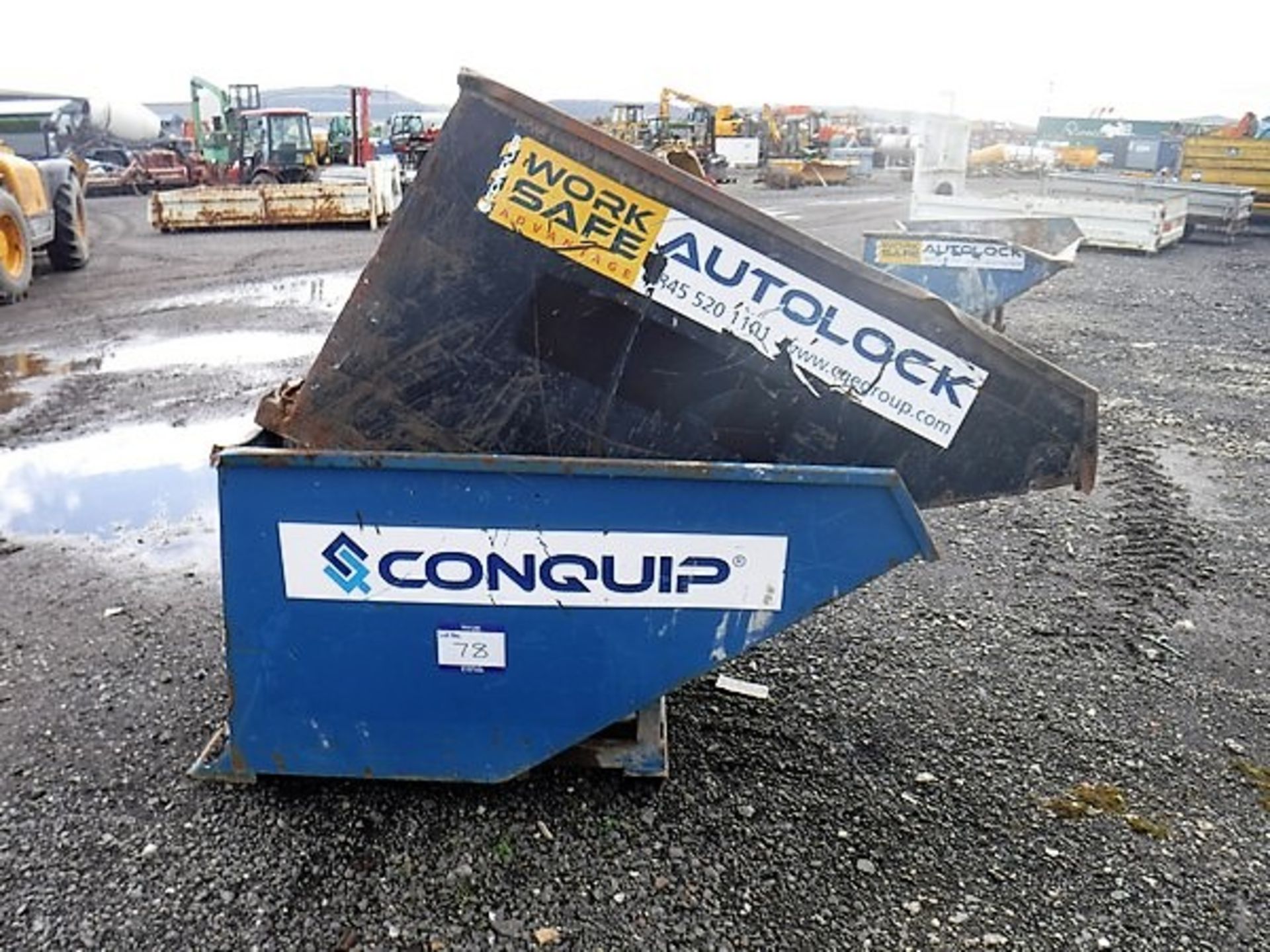 2016 & 2017 CONQUIP 1200ltr tipping skips S/N CQ62860 & CQ57230. Asset Nos 7770 & 6693 - Bild 3 aus 6