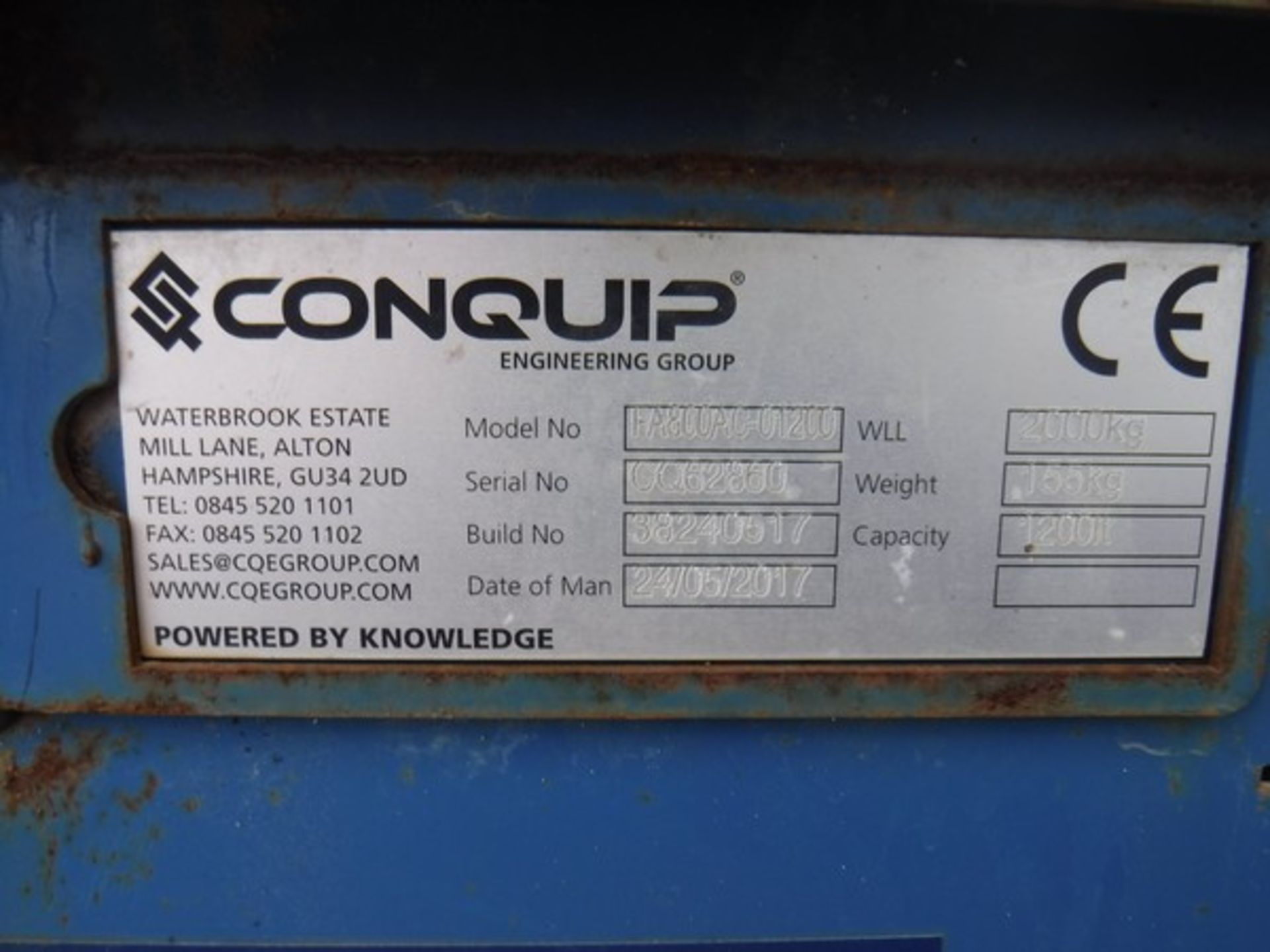 2016 & 2017 CONQUIP 1200ltr tipping skips S/N CQ62860 & CQ57230. Asset Nos 7770 & 6693 - Image 6 of 6