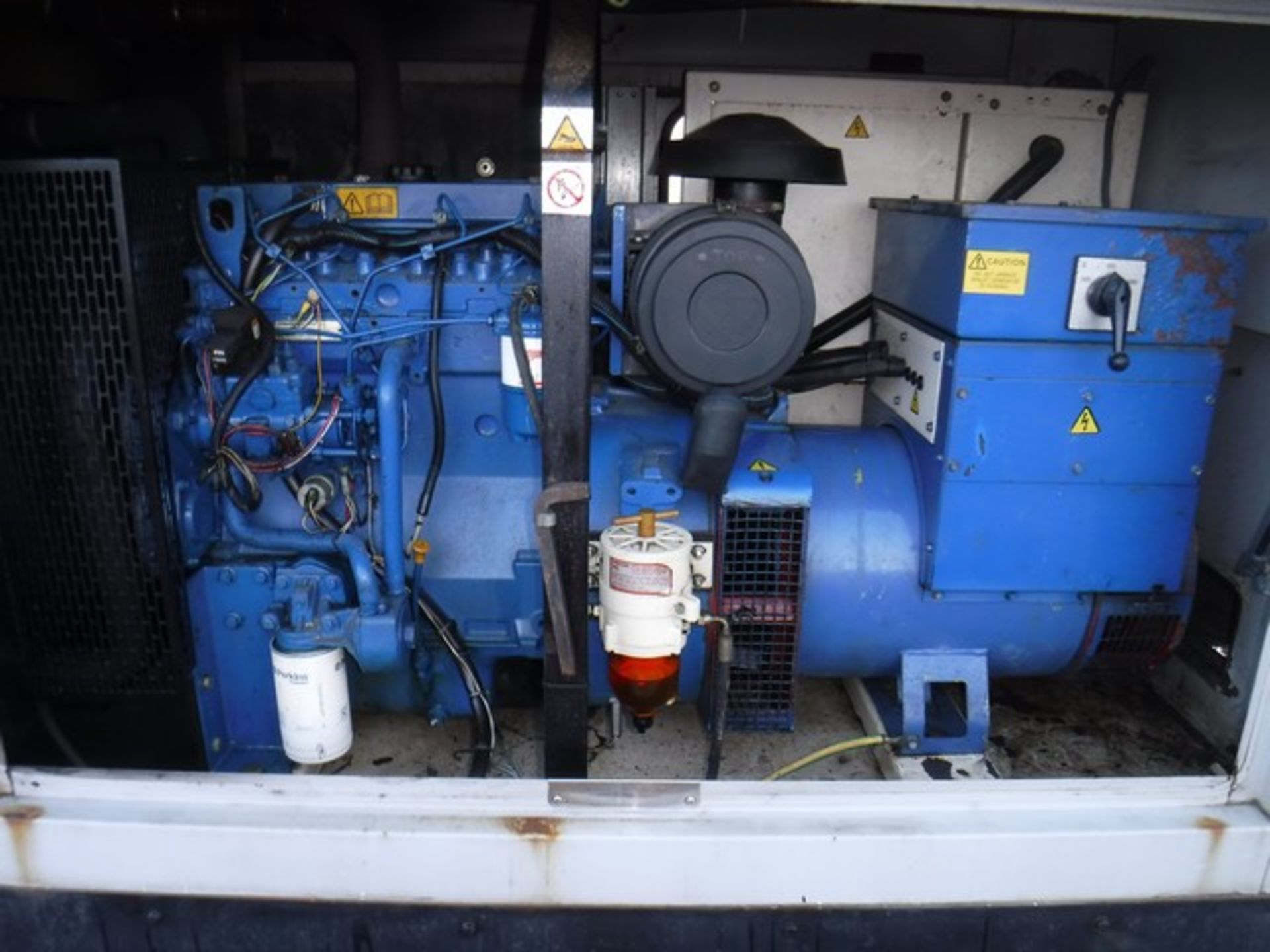 FG WILSON LCH 60 KVA generator on twin axle trailer ID 60.15 S/N FGWPEP03LD-OA11893. 1194hrs. Asset - Image 5 of 8