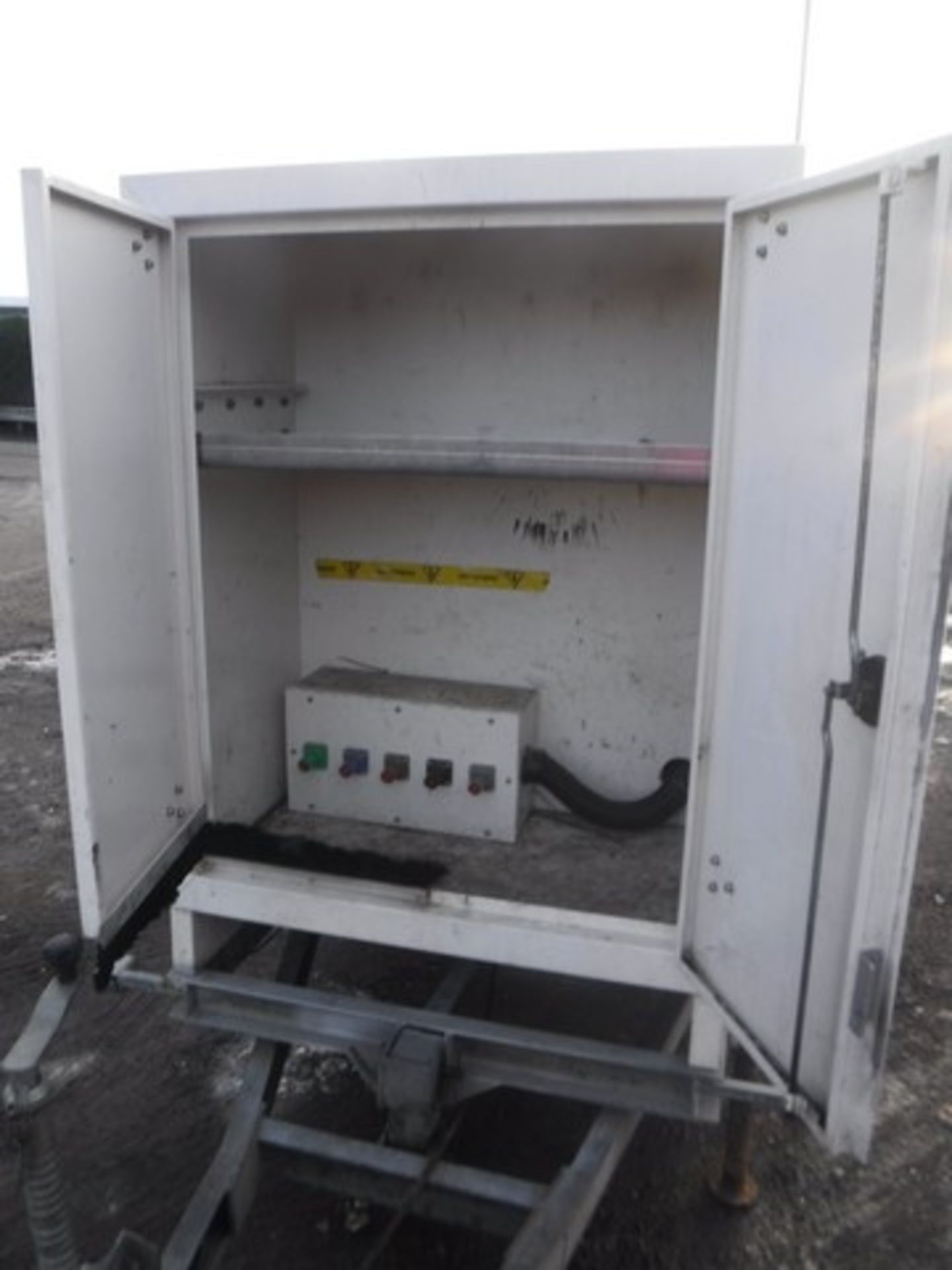 Generator **ENGINE ONLY** on twin axle trailer. Generator and control box have been removed ID no. 1 - Image 10 of 11