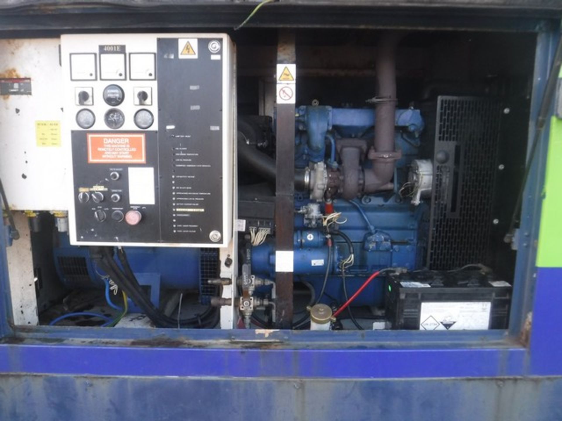 F.G. Wilson 60KVA diesel generator on twin axle trailer 10679 hrs (not verified)ID no. 60-9 S/N FG - Bild 4 aus 8