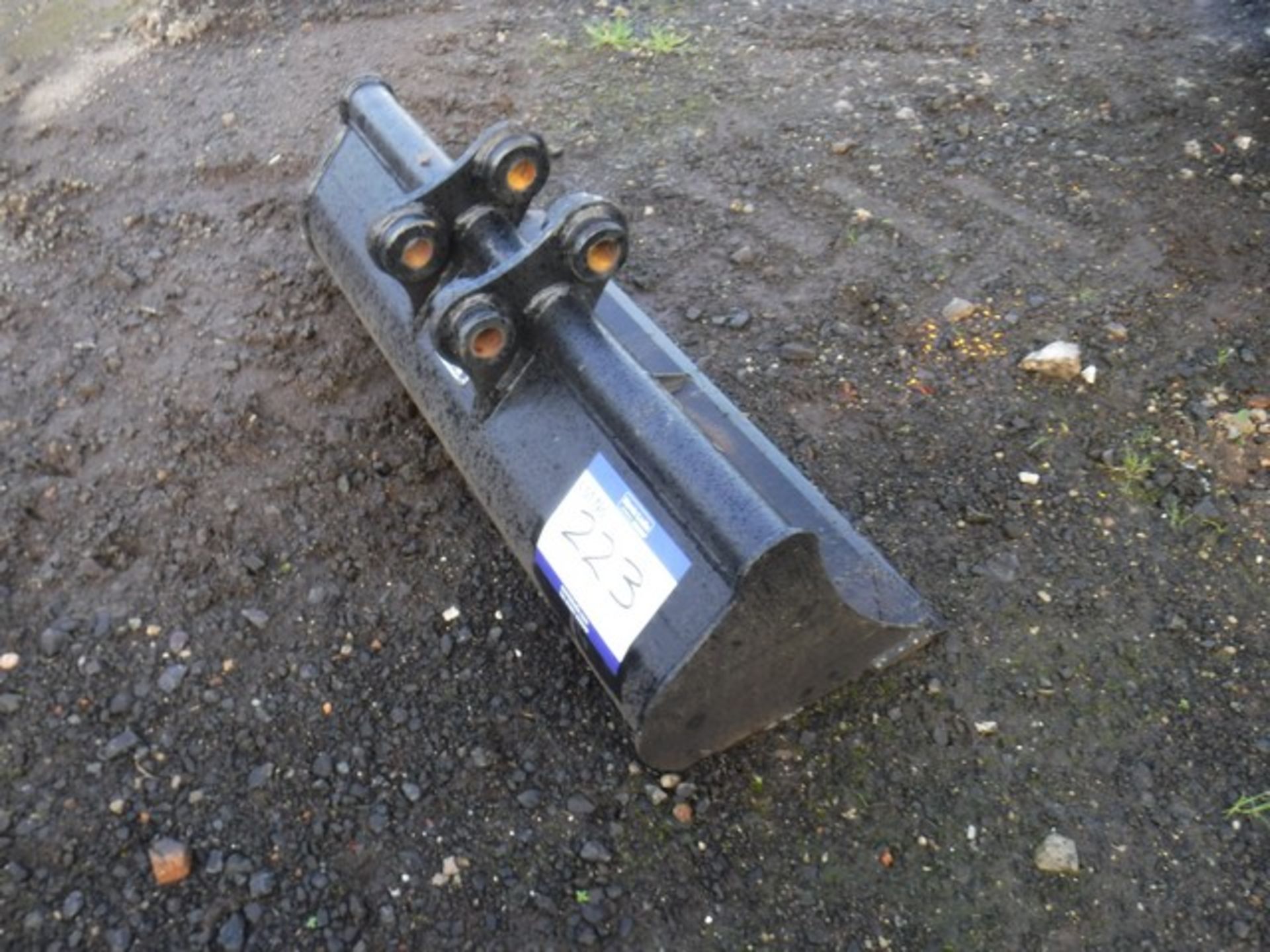 RHINOX ditching bucket for mini excavator, 3ft wide with approx 30mm pins