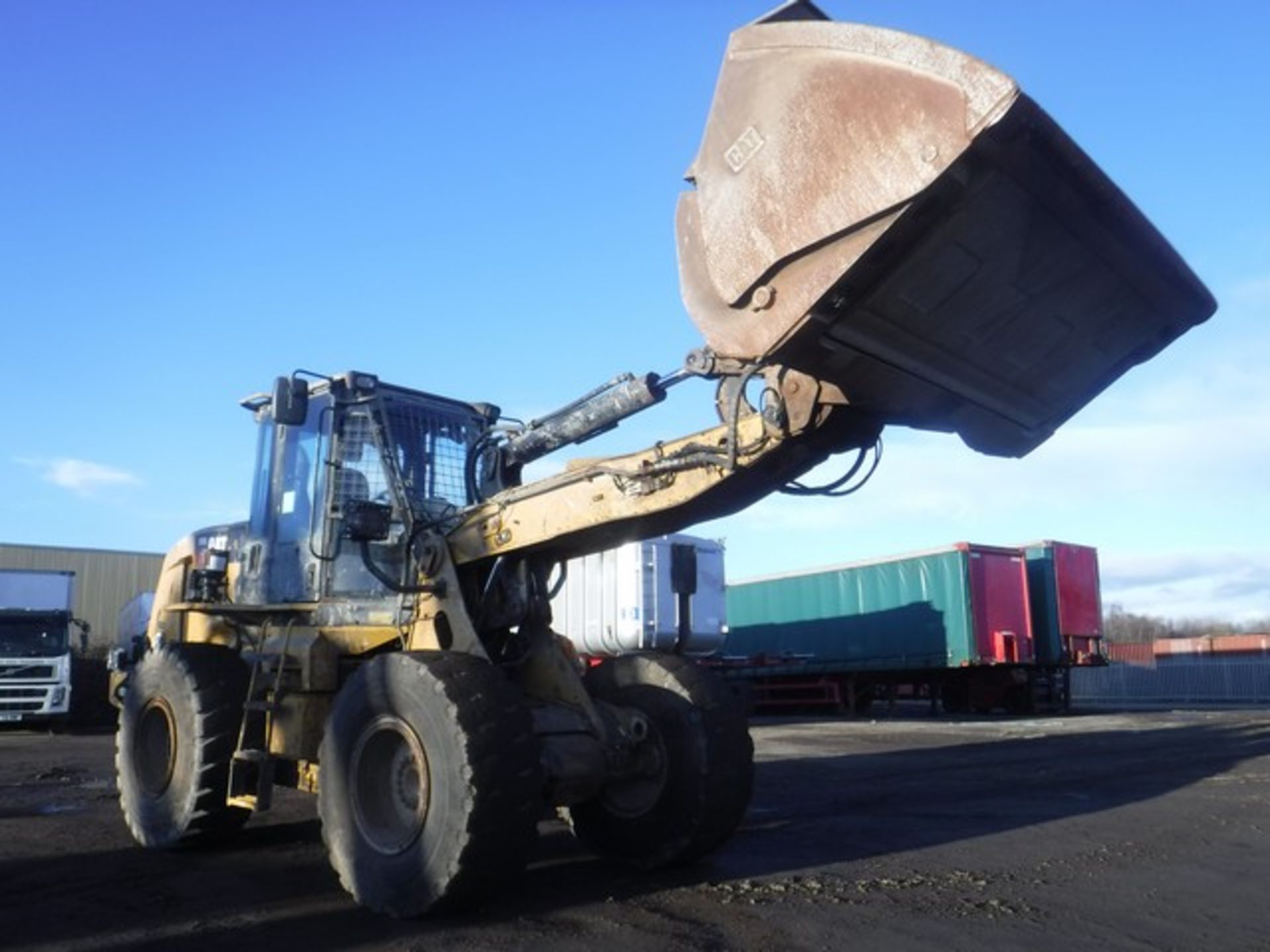 2008 CAT 930H loading shovel 21,474 hrs sold complete with hi tip bucket and window guards S/N CAT09