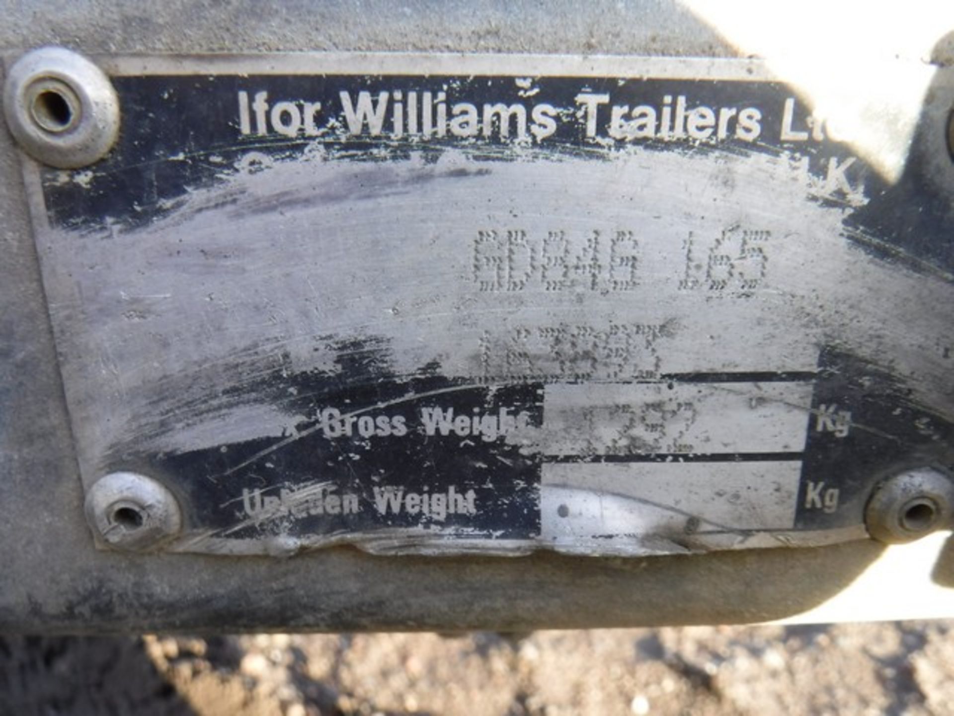 IFOR WILLIAMS 8' x 4' single axle plant trailer S/N GD84G165 Asset No 758-5302 - Image 4 of 5