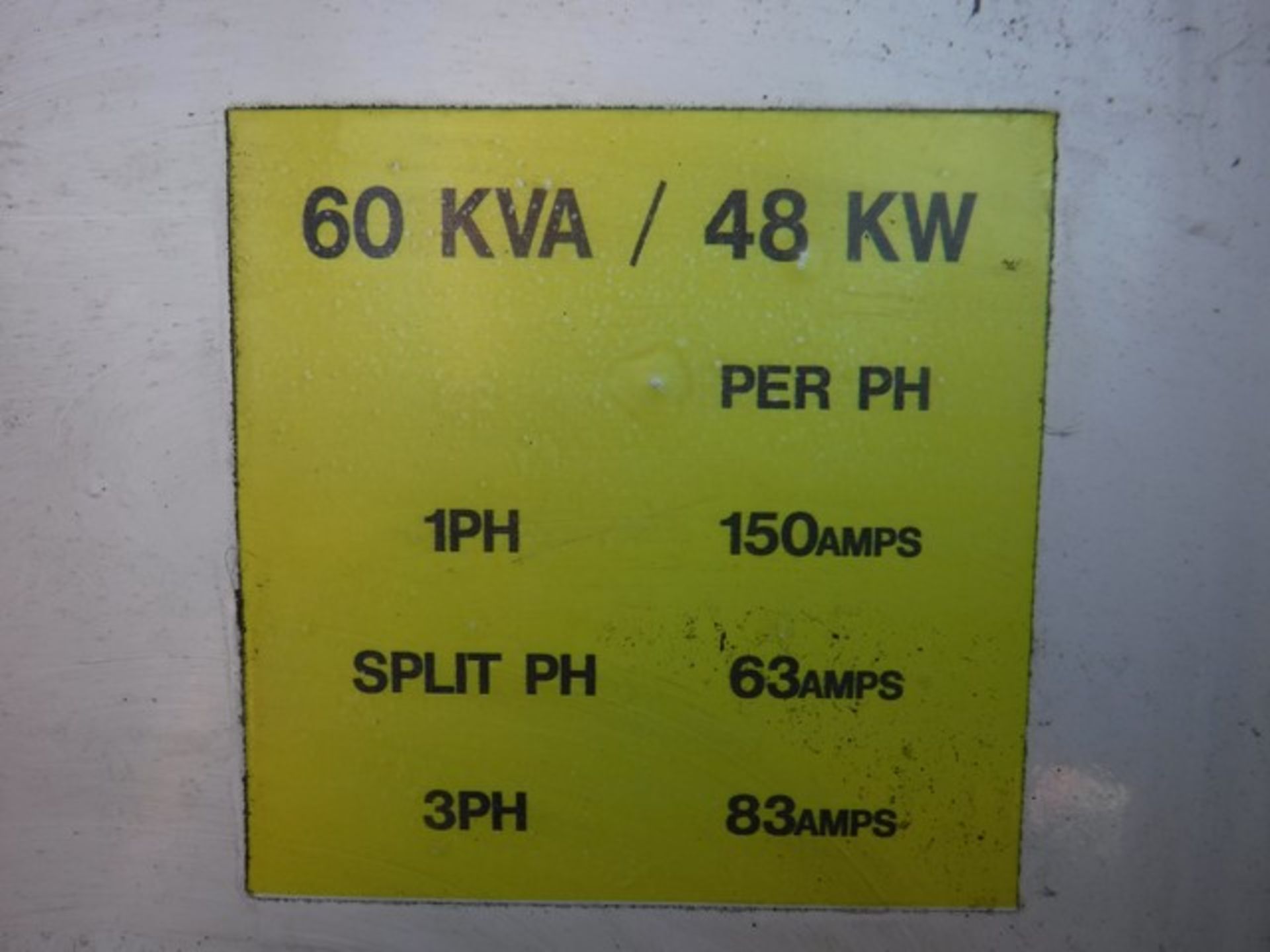 F.G. Wilson 60KVA diesel generator on twin axle trailer 10679 hrs (not verified)ID no. 60-9 S/N FG - Image 5 of 8