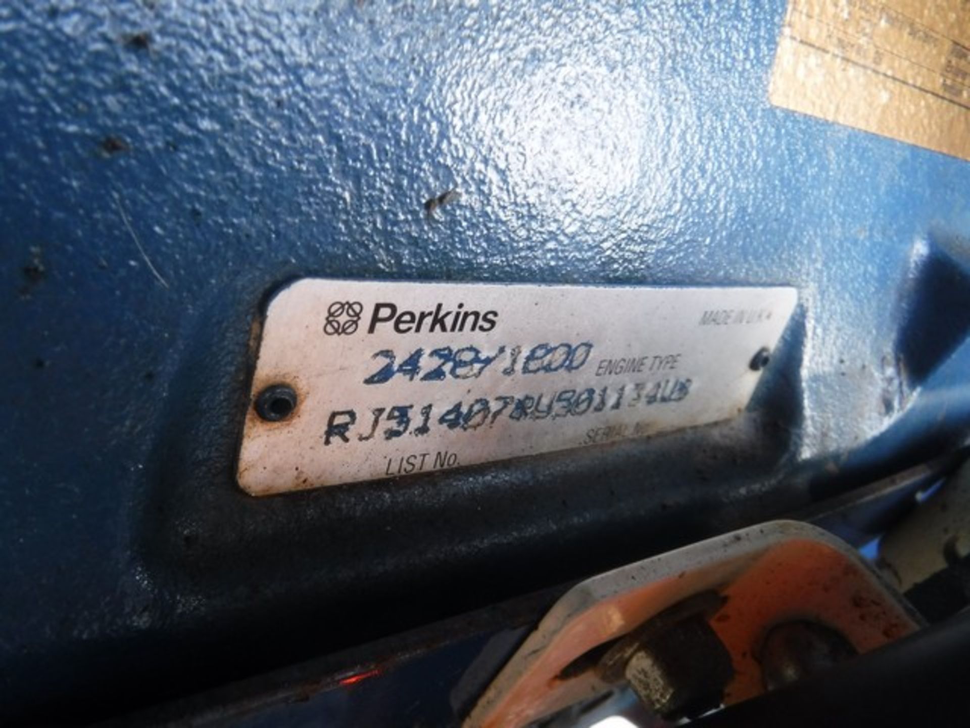Generator **ENGINE ONLY** on twin axle trailer. Generator and control box have been removed ID no. 1 - Image 7 of 11