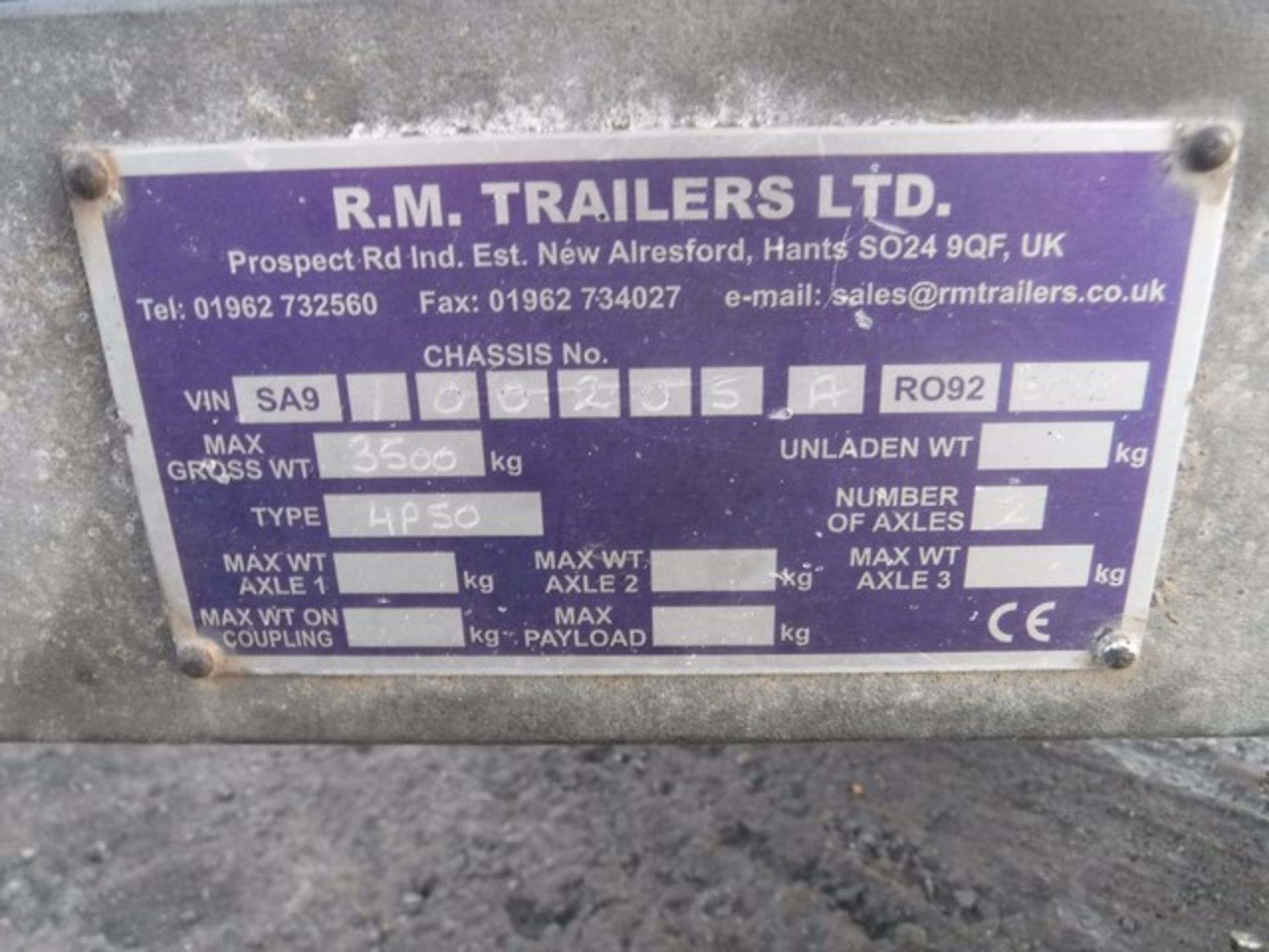 Generator **ENGINE ONLY** on twin axle trailer. Generator and control box have been removed ID no. 1 - Bild 11 aus 11