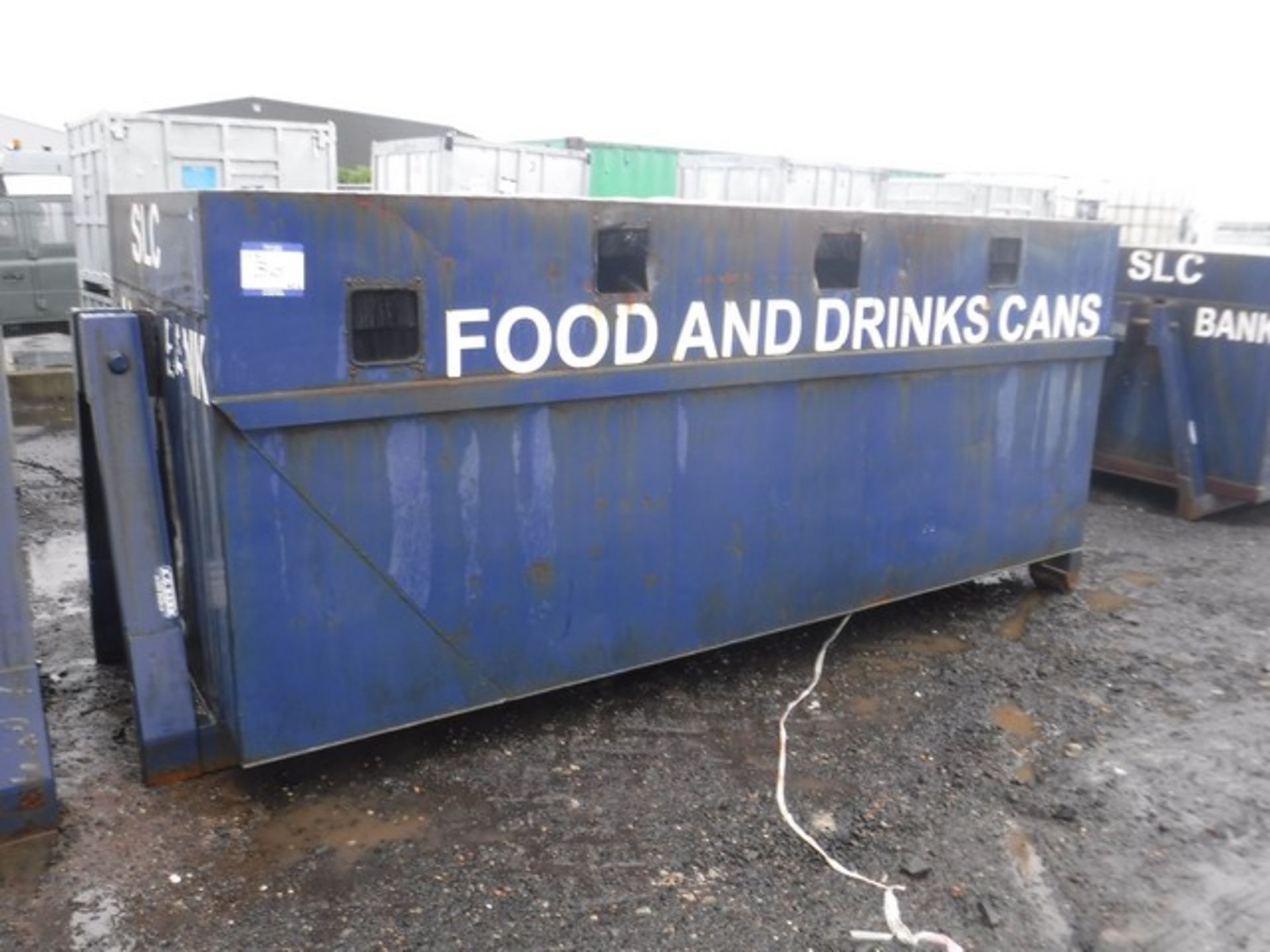 Hook loader bottle bank skip