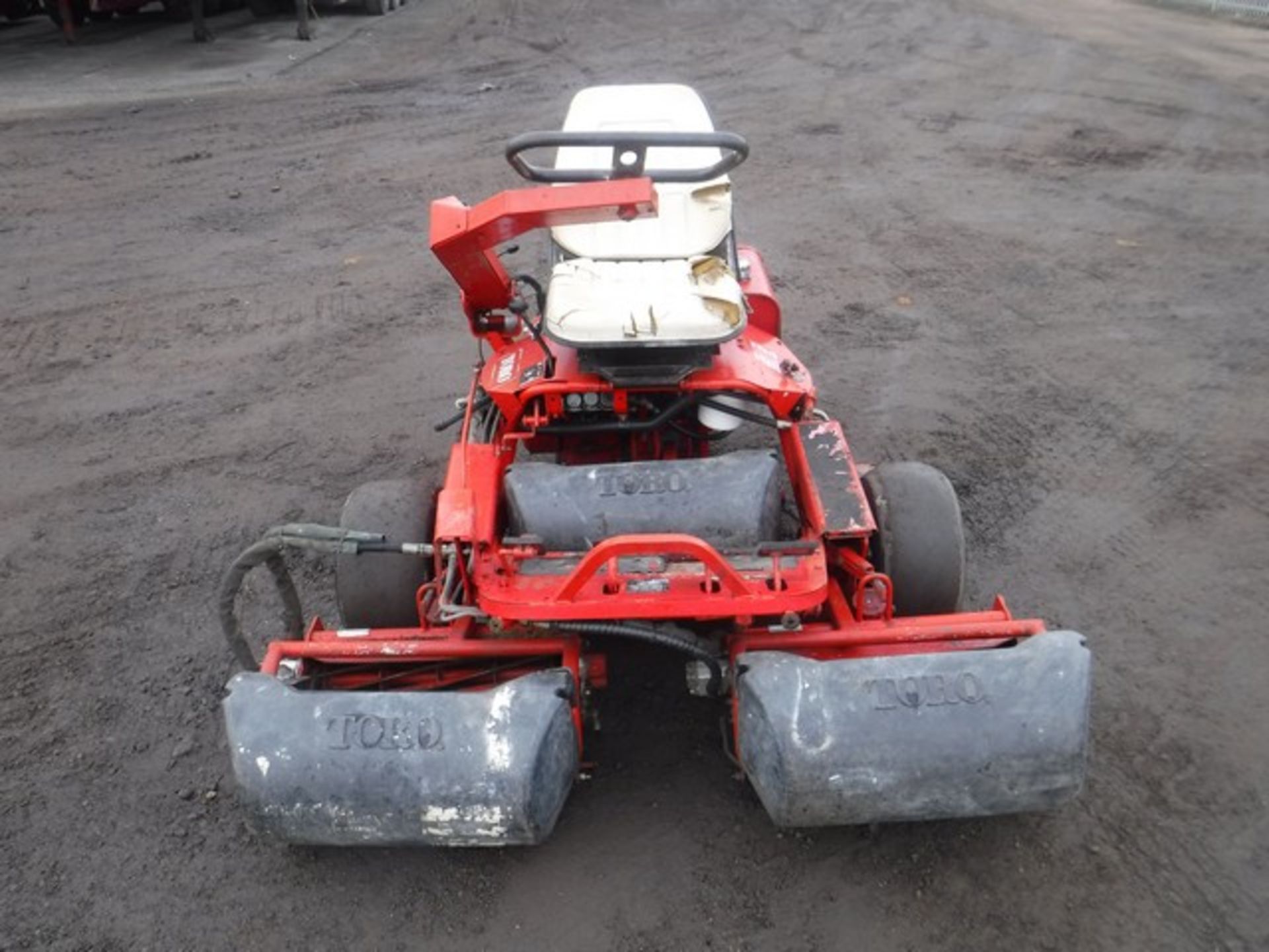 TORO triple petrol mower 4540hrs. Asset No 24FN