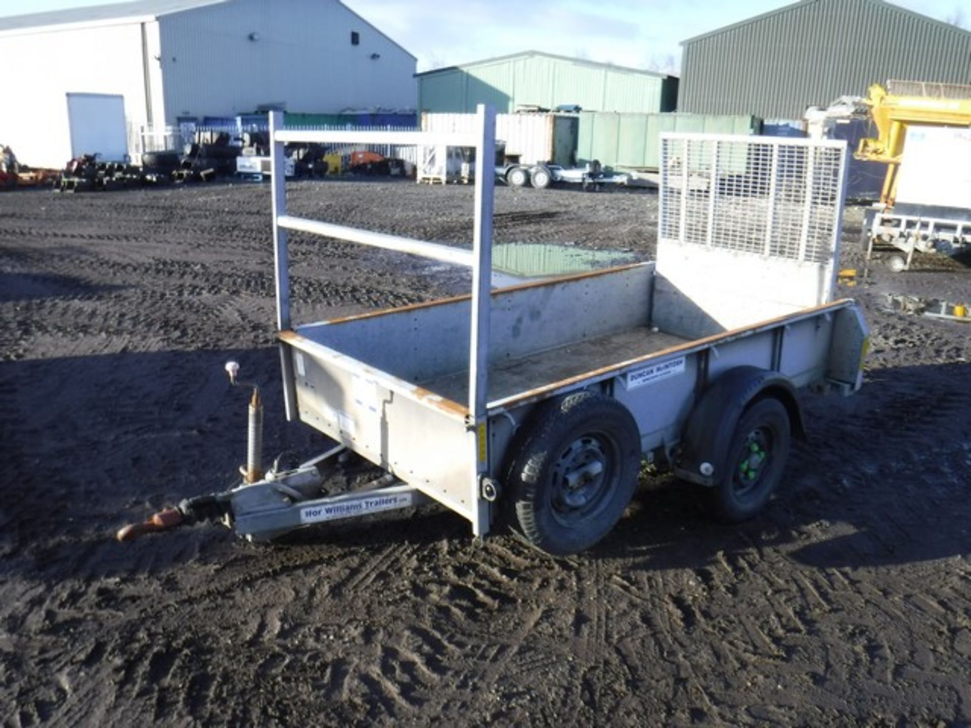 IFOR WILLIAMS 8' x 4' single axle plant trailer S/N GD84G165 Asset No 758-5302