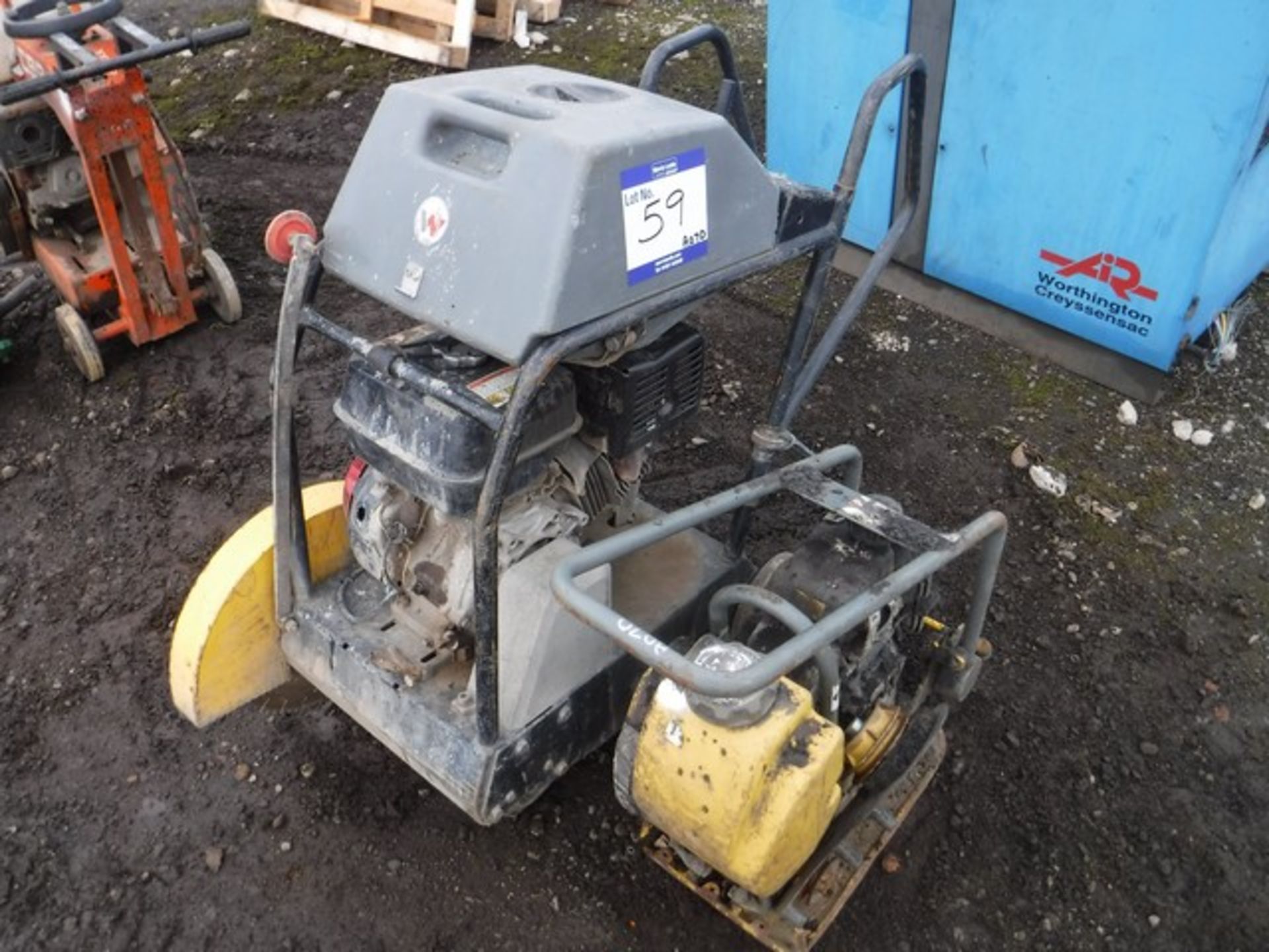 WACKER roadsaw & vibrating plate, both for spares or repairs only.