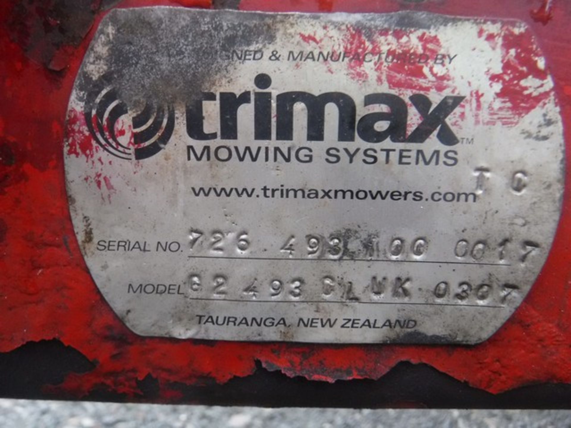 TRIMAX PEGASUS S2 463 triple width cutting blades mower. Asset No 2007 - Bild 5 aus 5