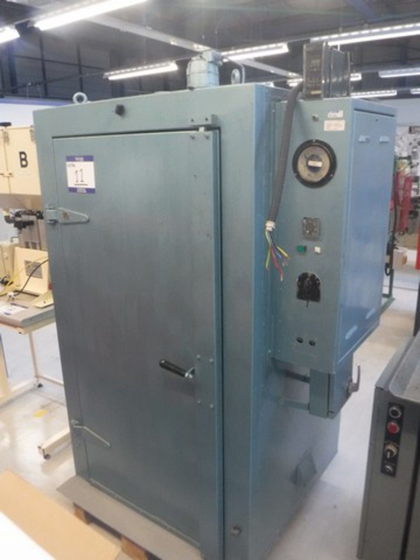 Large blue industrial oven / kiln