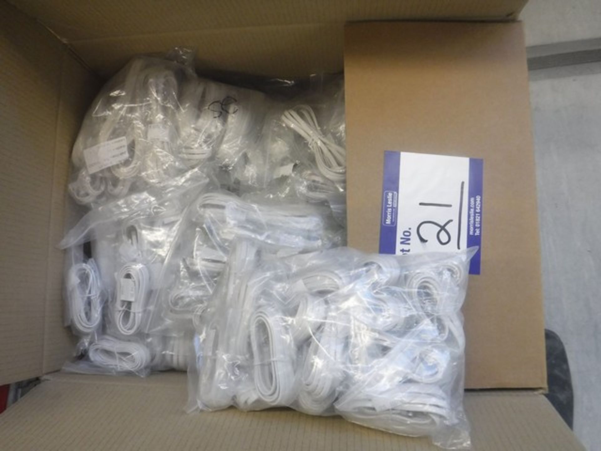 Large quantity of new phone networking cables - Bild 2 aus 2