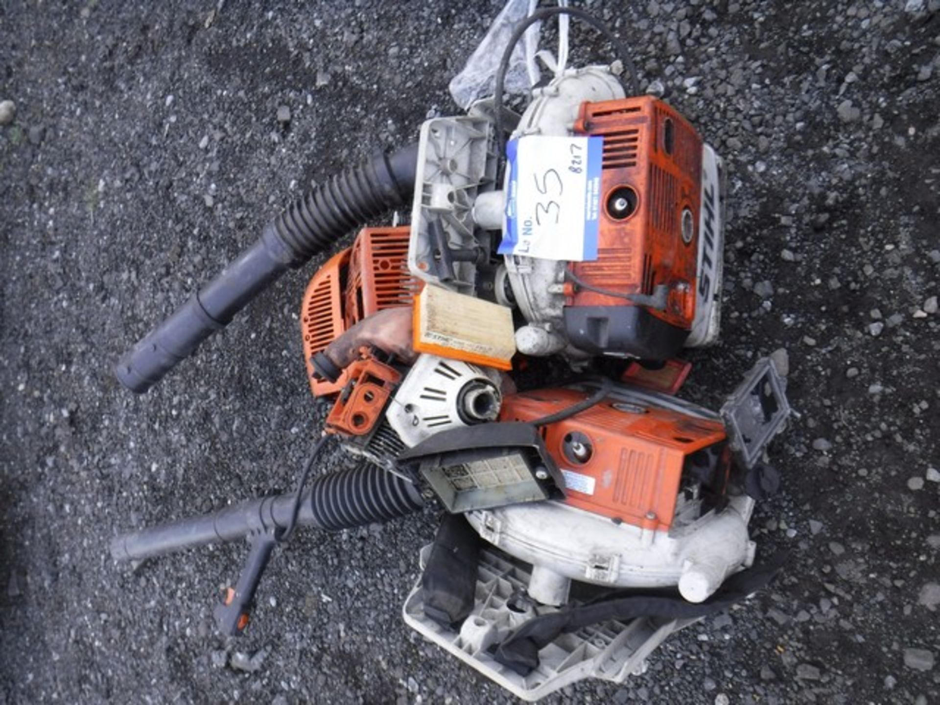 3 STIHL petrol leaf blowers spares or repairs