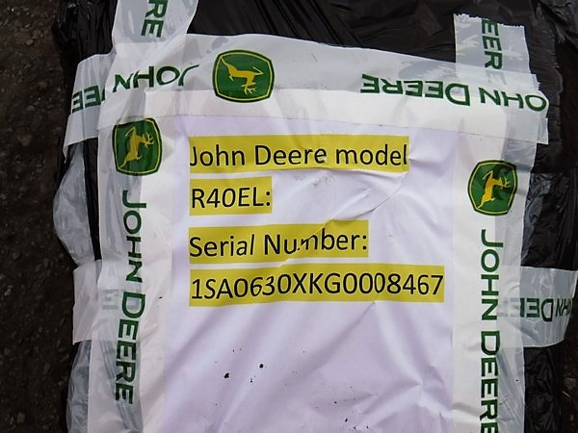 JOHN DEERE R40EL 240v push rotary c/w collection. S/N 1SA0630XKG0008467 - Image 2 of 2