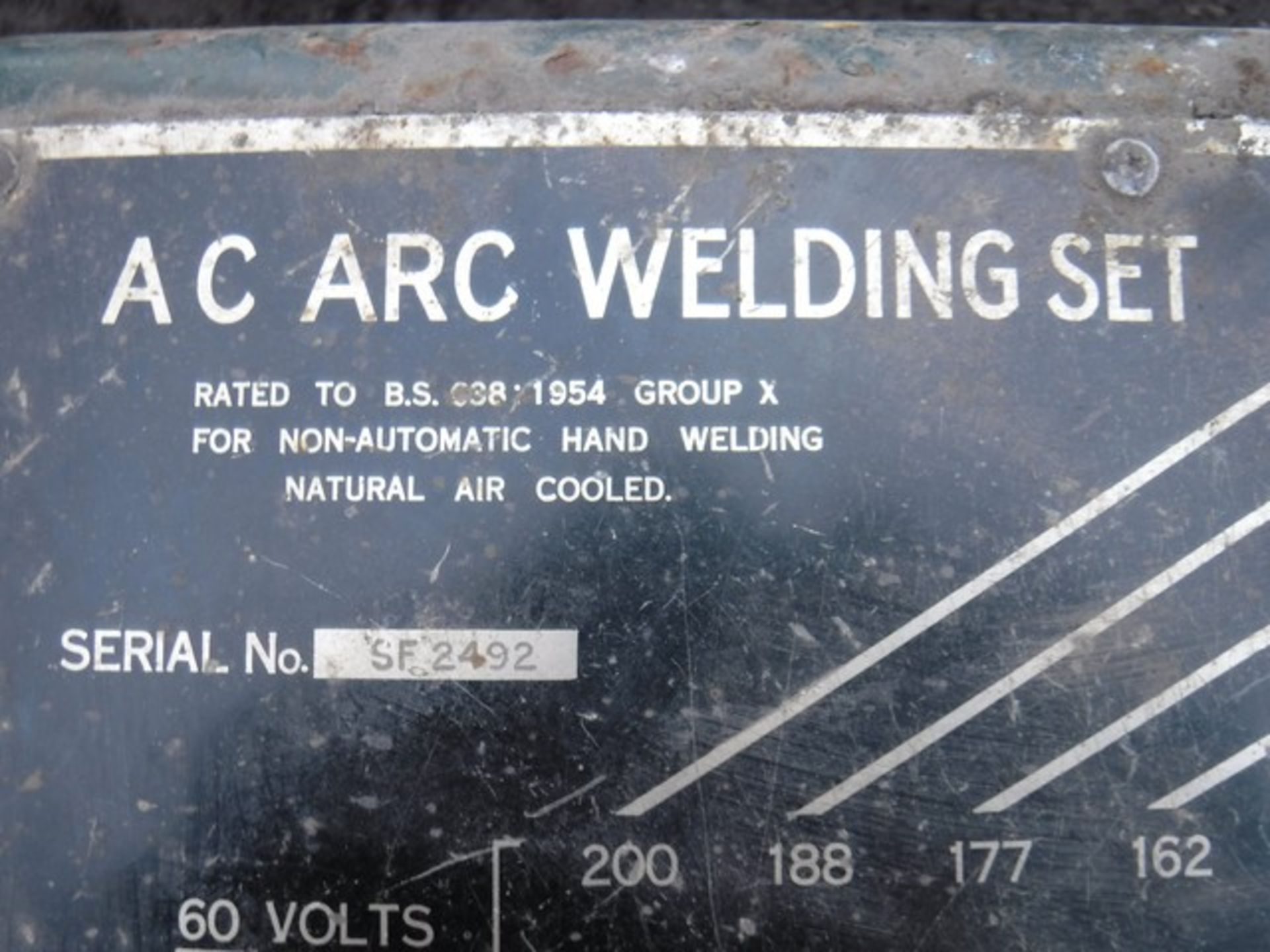 ACP 200 arc welder Serial - SF2492 - Image 2 of 2