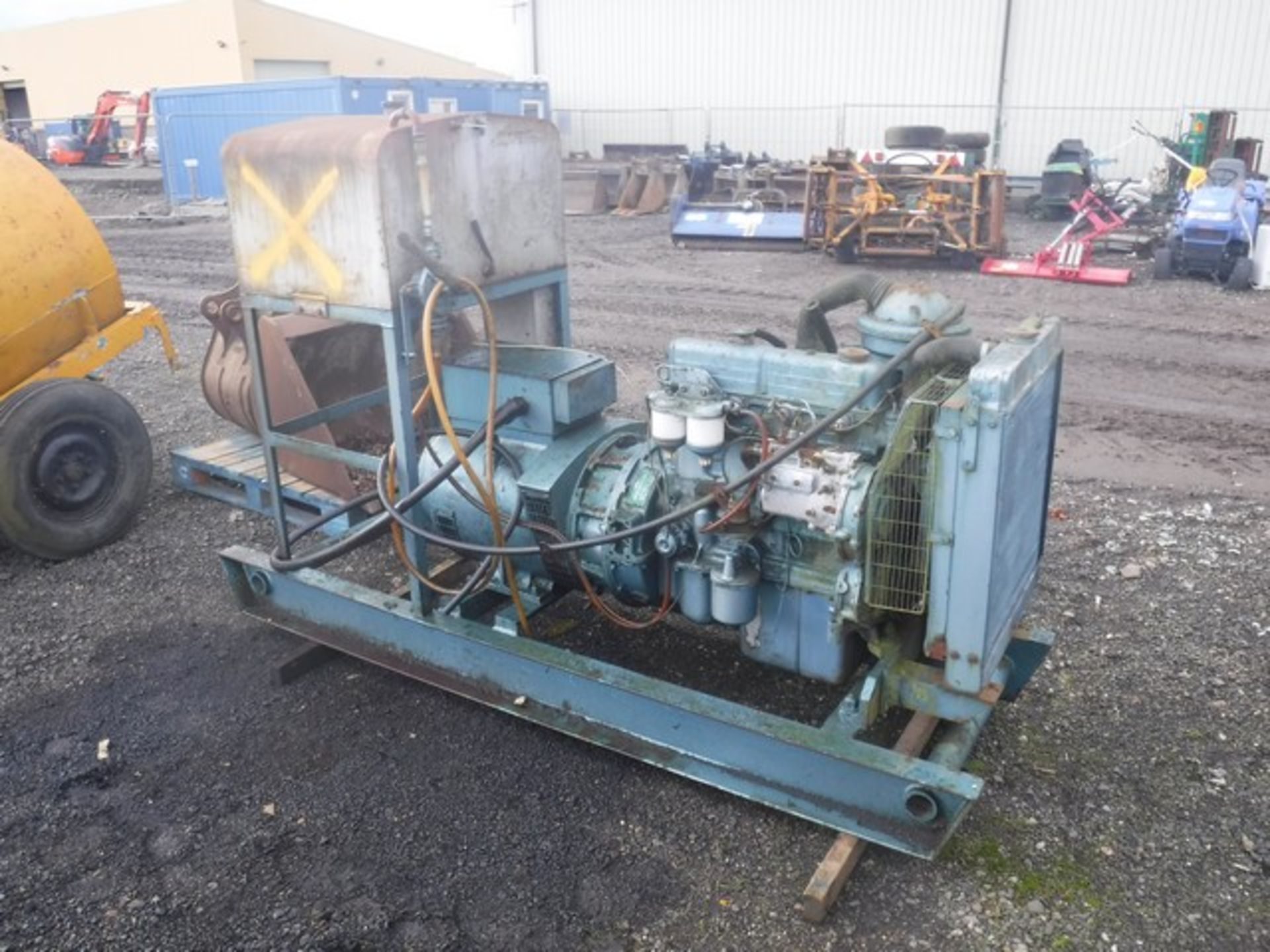 Jf McFarlane 39.5KVA ford engined generator on skids - Image 2 of 6