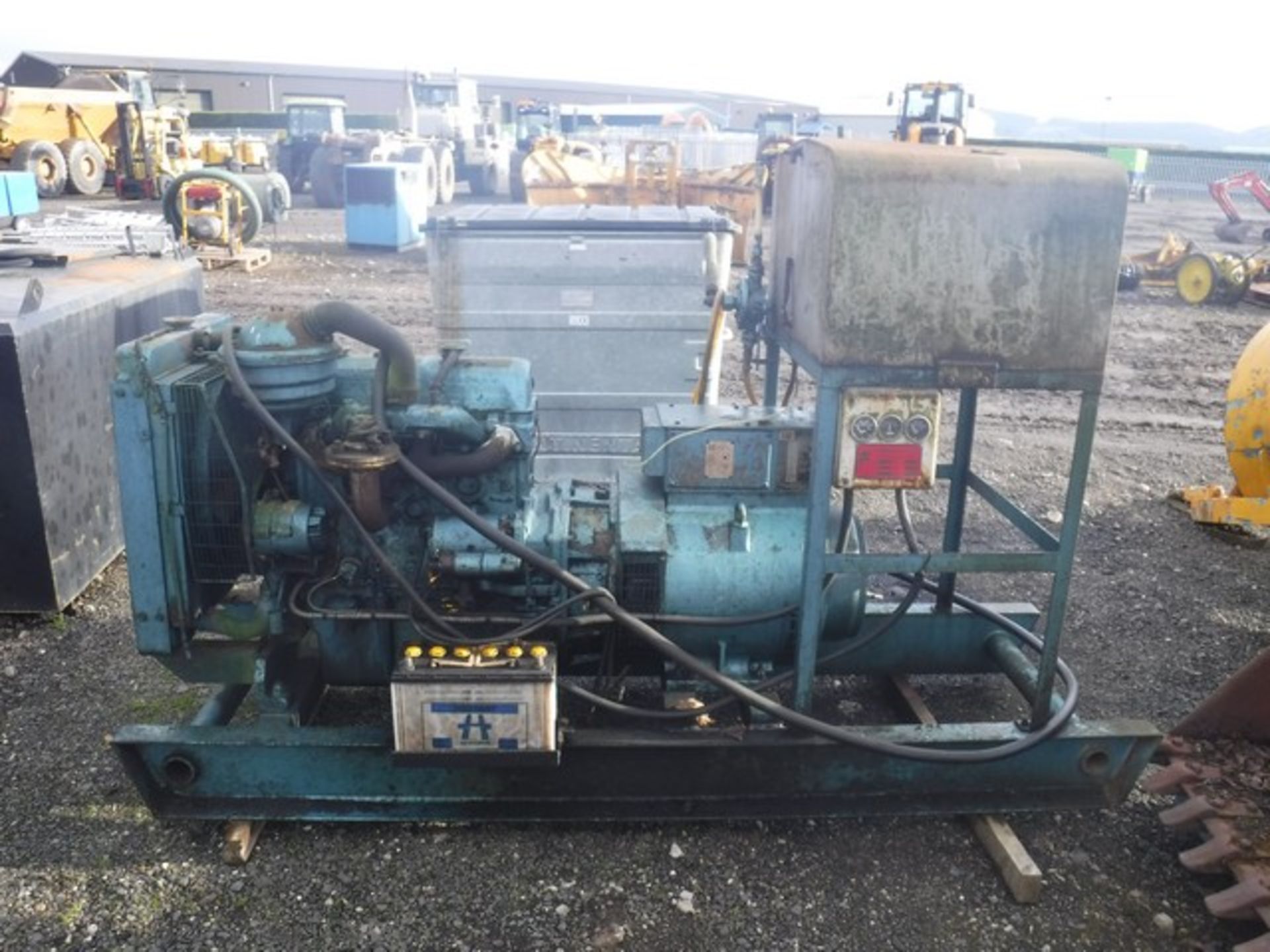 Jf McFarlane 39.5KVA ford engined generator on skids