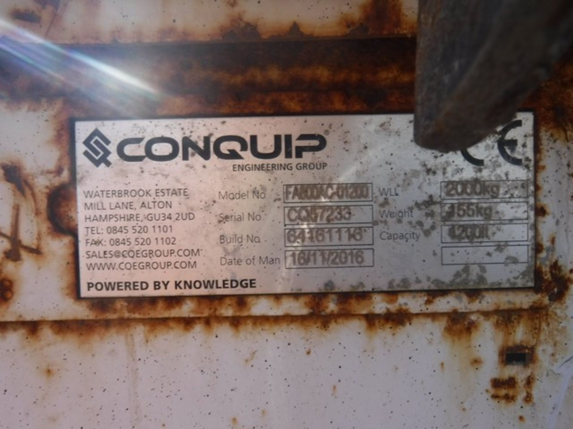 2016 CONQUIP 1200ltr tipping skips x 2 - Image 4 of 5