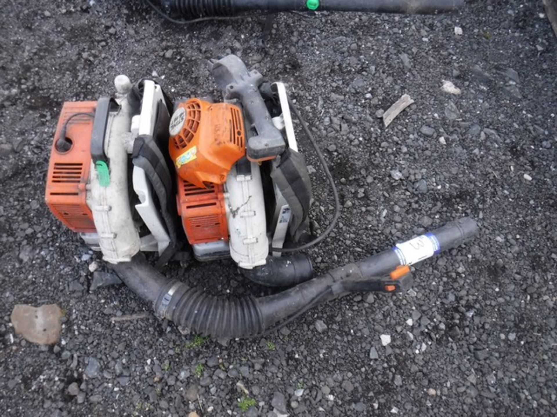 Pair of petrol leaf blowers spares or repairs