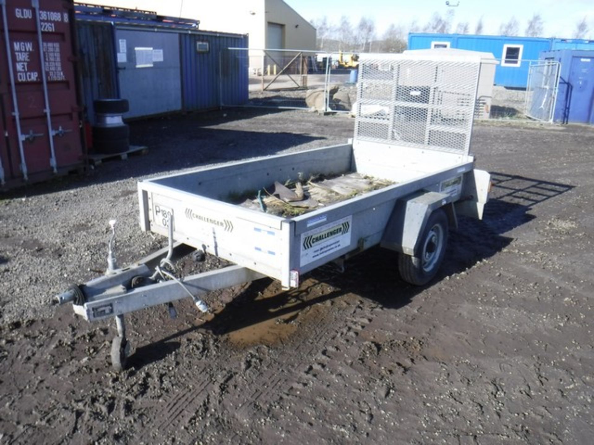 INDESPENSION 8&#39; x 4&quot; twin axle plant trailer. S/N G067909. Requires tow hitch.