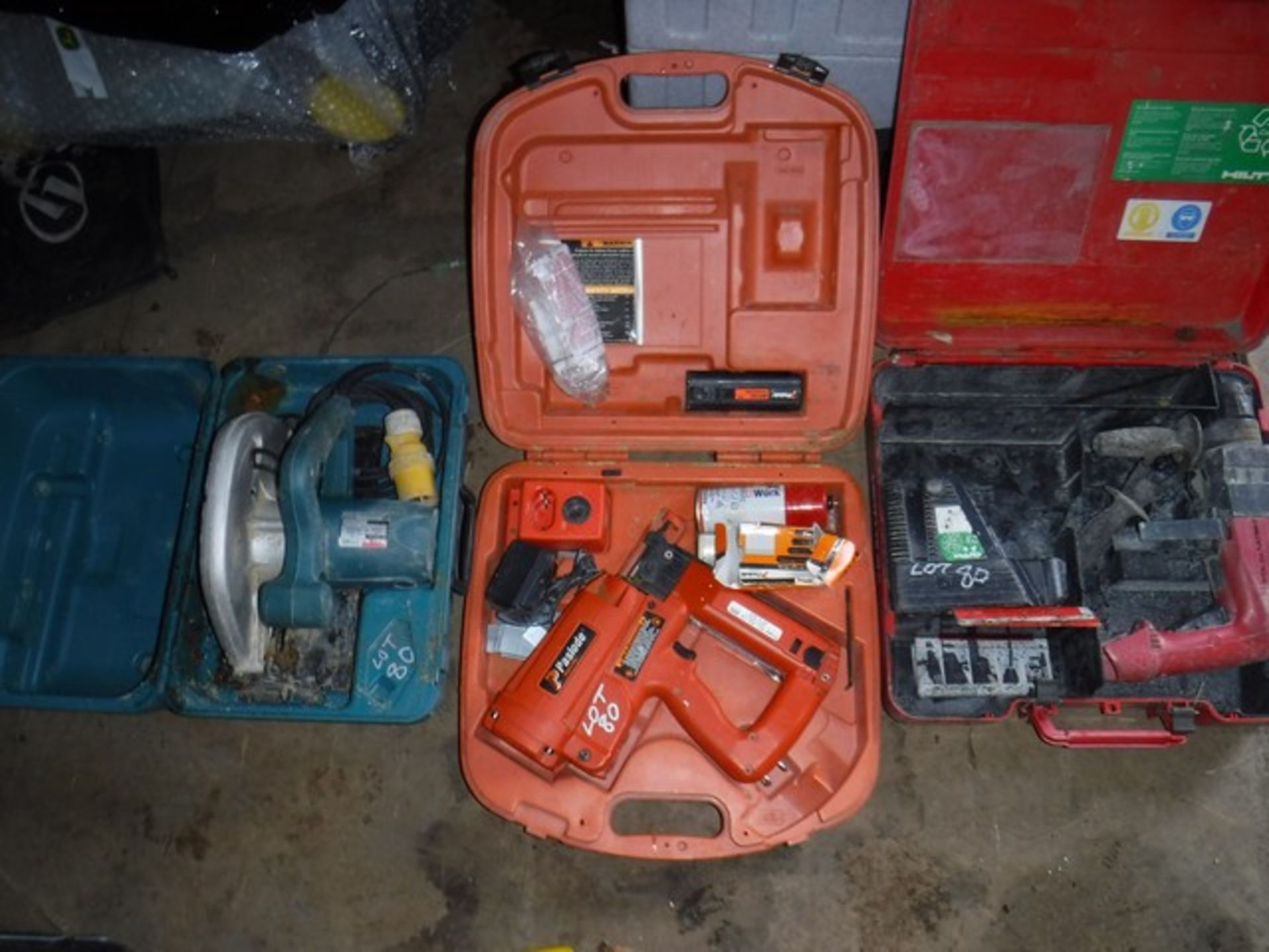 HILTI TE22 110v hammer drill. PASLODE IM250 finishing nail gun with battery &amp; charger