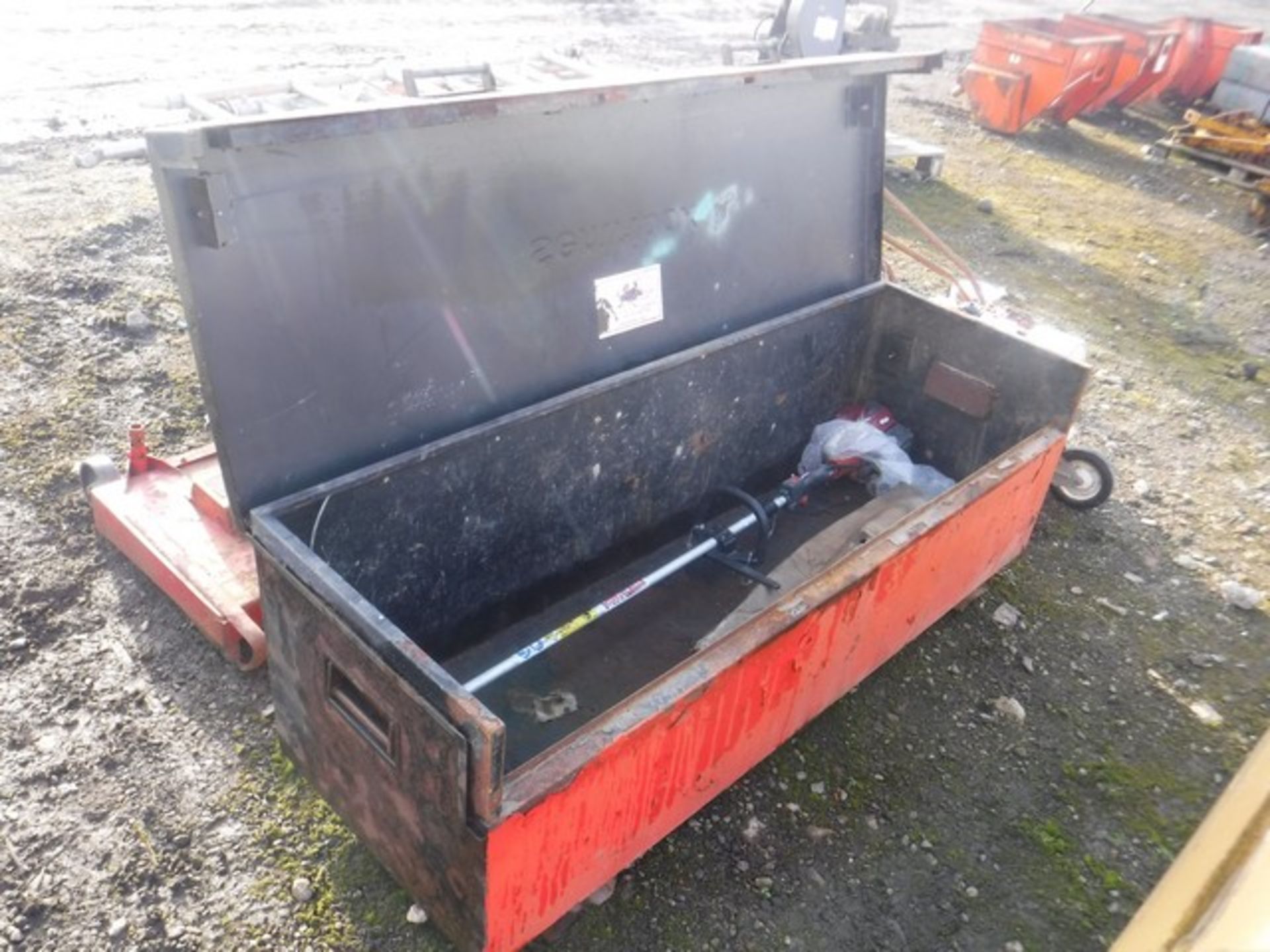 Tool box , strimmer, flail deck and 8hp blower - Image 2 of 4