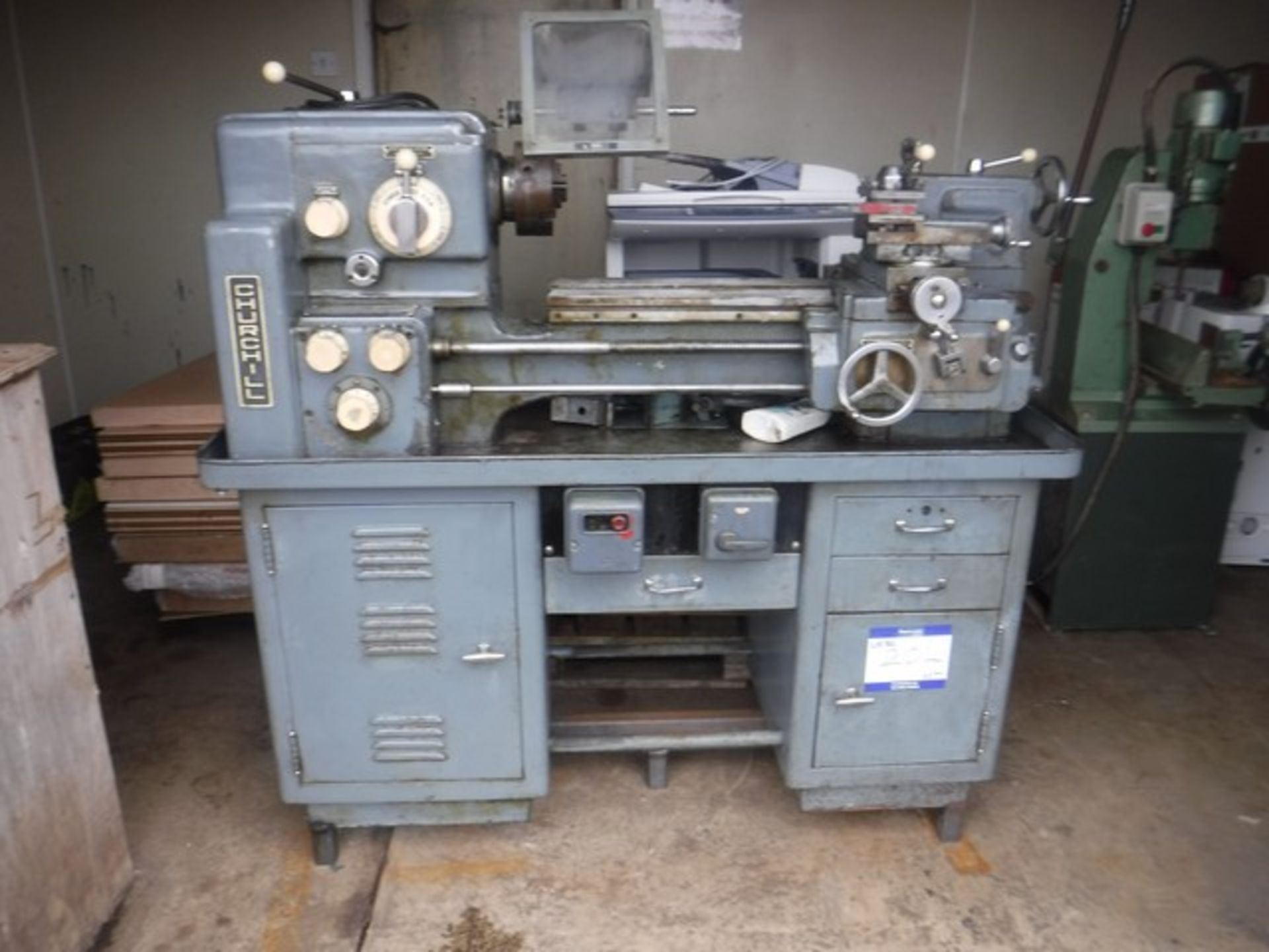 CHURCHILL VRT28 LATHE c/w attachments