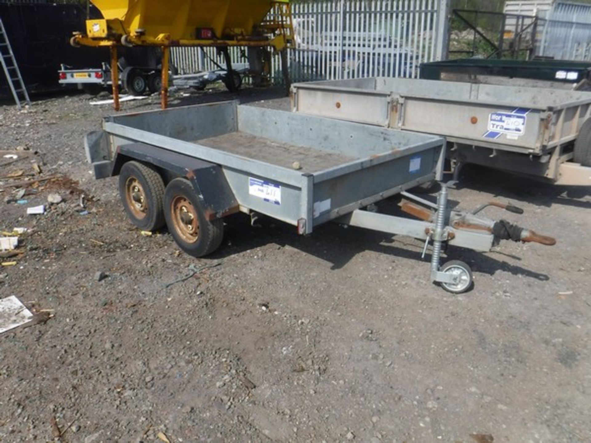 INDESPENSION 8&#39; x 5&#39; twin axle plant trailer. S/N079066